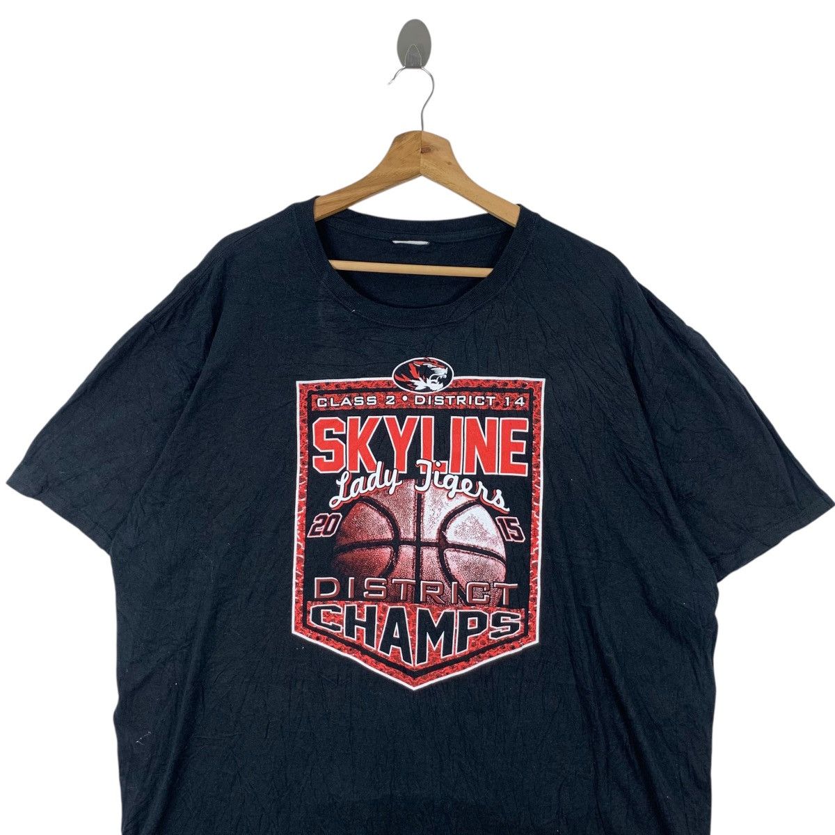 Champion SKYLINE LADY TIGERS Basketball 2015 Champion Tee Shirt Top Size XXL / US 16-18 / IT 52-54 - 2 Thumbnail