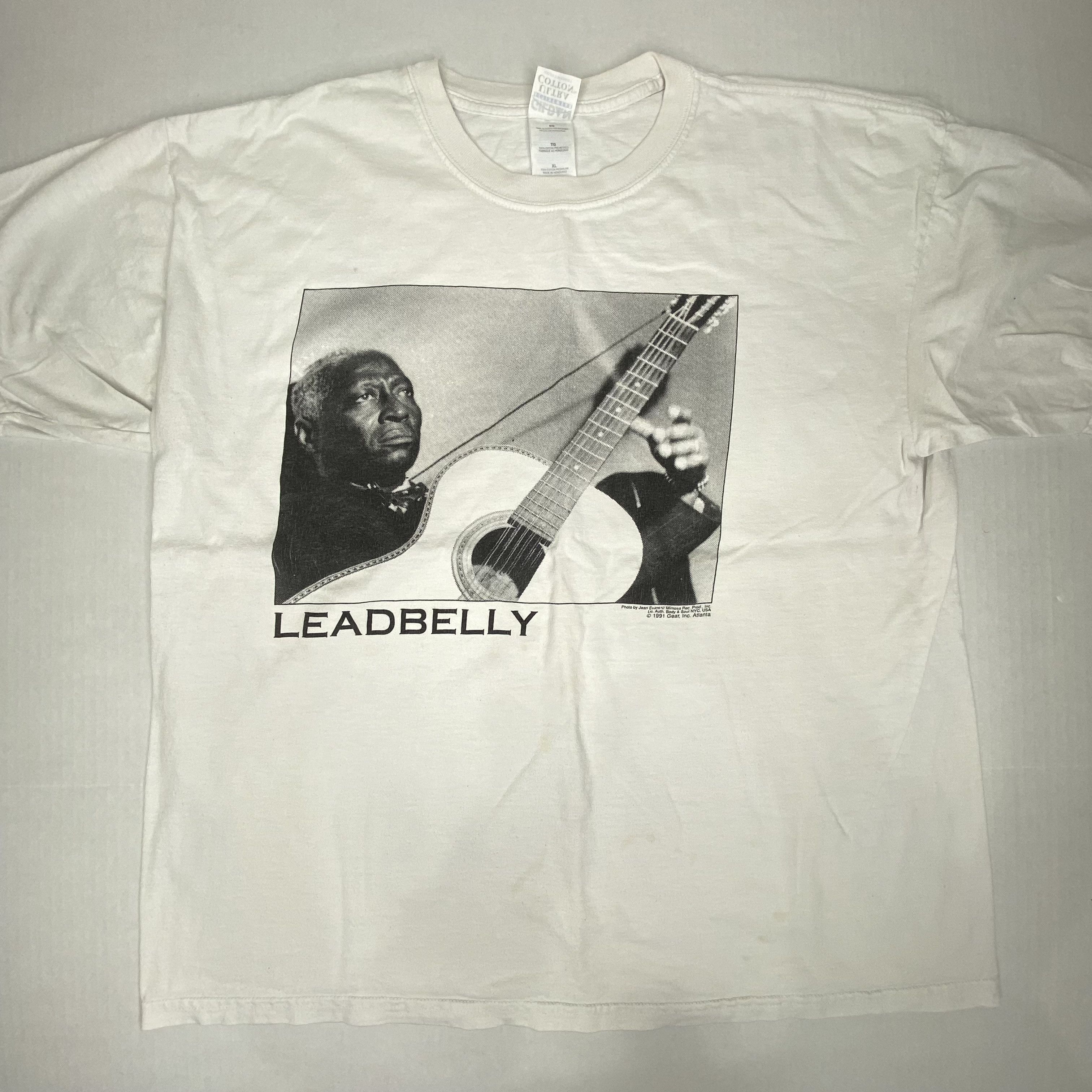 Vintage 1991 Leadbelly T-Shirt Kurt Cobain Size US XL / EU 56 / 4 - 1 Thumbnail