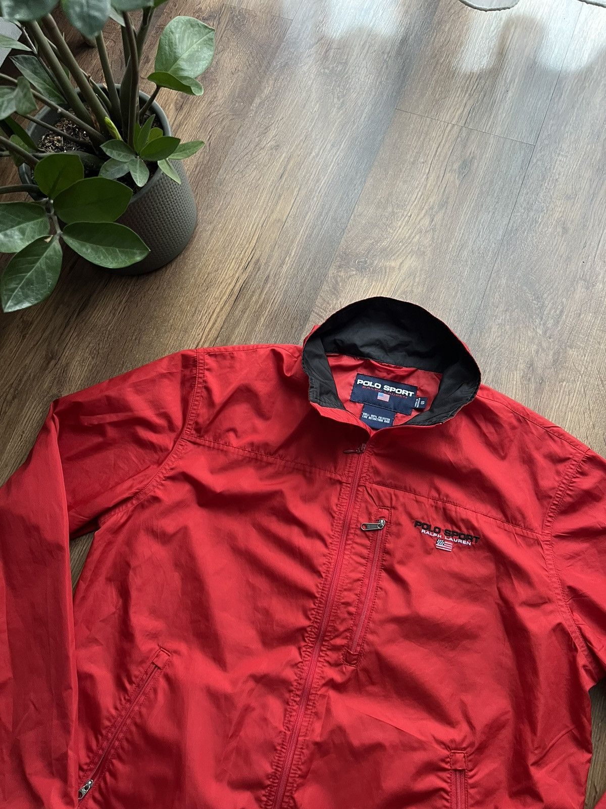 Polo Ralph Lauren × Ralph Lauren × Ralph Lauren Sport Red Wind breaker jacket Polo Sport Ralph Lauren embroidered Size US S / EU 44-46 / 1 - 1 Thumbnail
