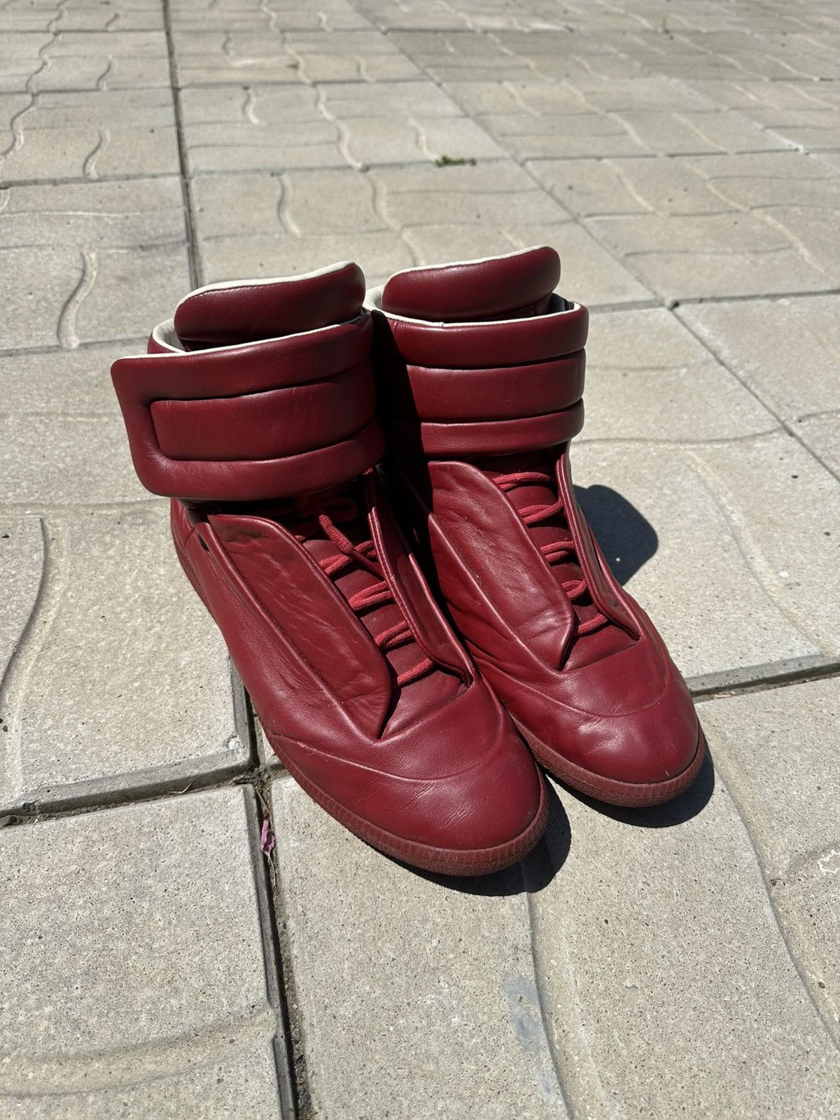 Maison Margiela Maison Margiela Future High-Top Leather Trainers Size US 11 / EU 44 - 1 Thumbnail
