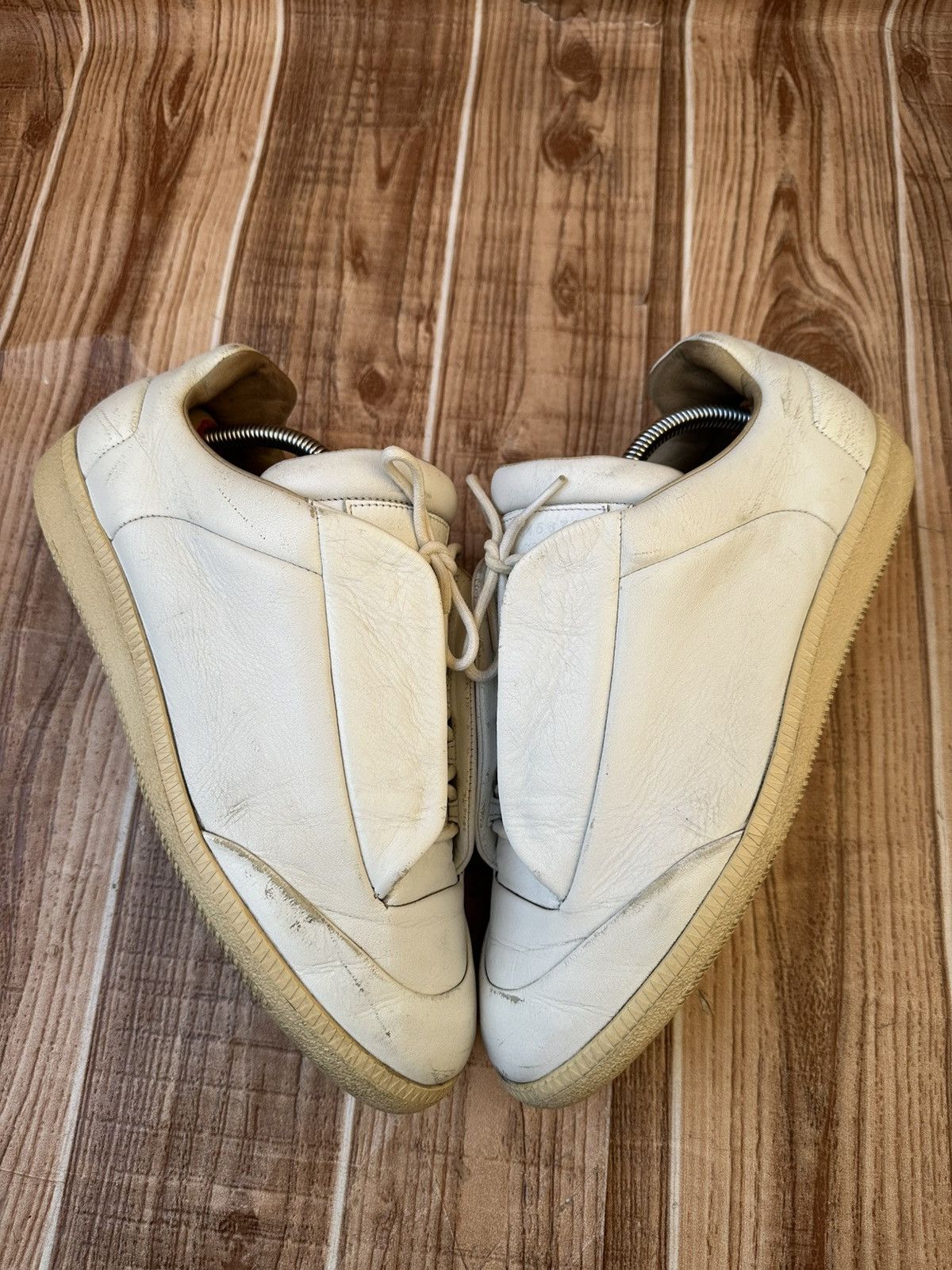 Maison Margiela Maison Margiela Futures White Leather Lowtops Size US 9 / EU 42 - 6 Thumbnail