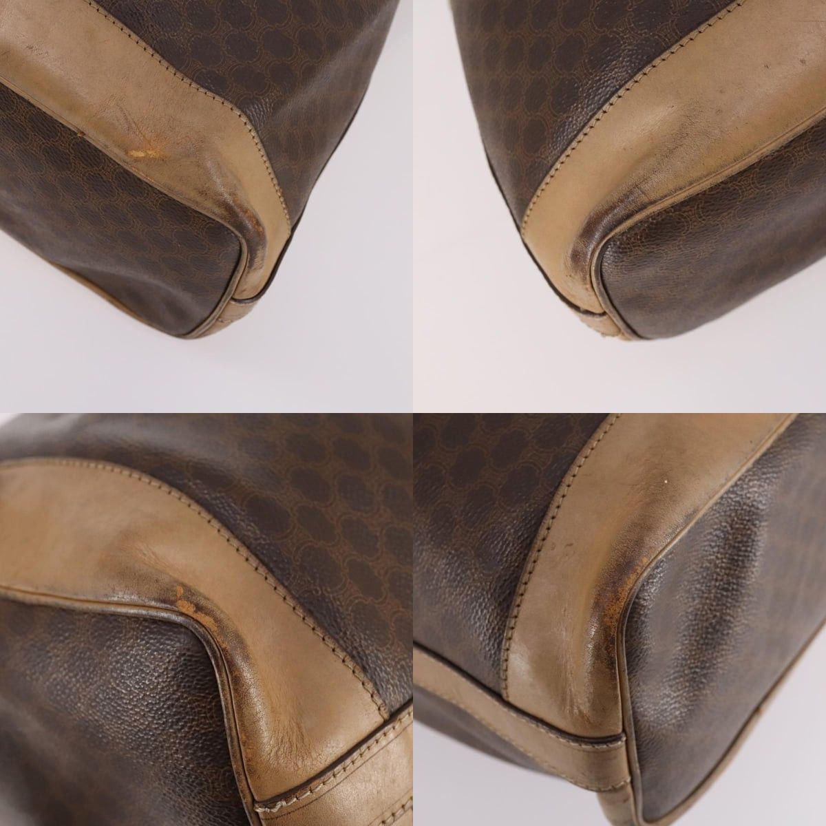 Celine CELINE Macadam Canvas Shoulder Bag Pvc Leather Brown Size ONE SIZE - 10 Thumbnail