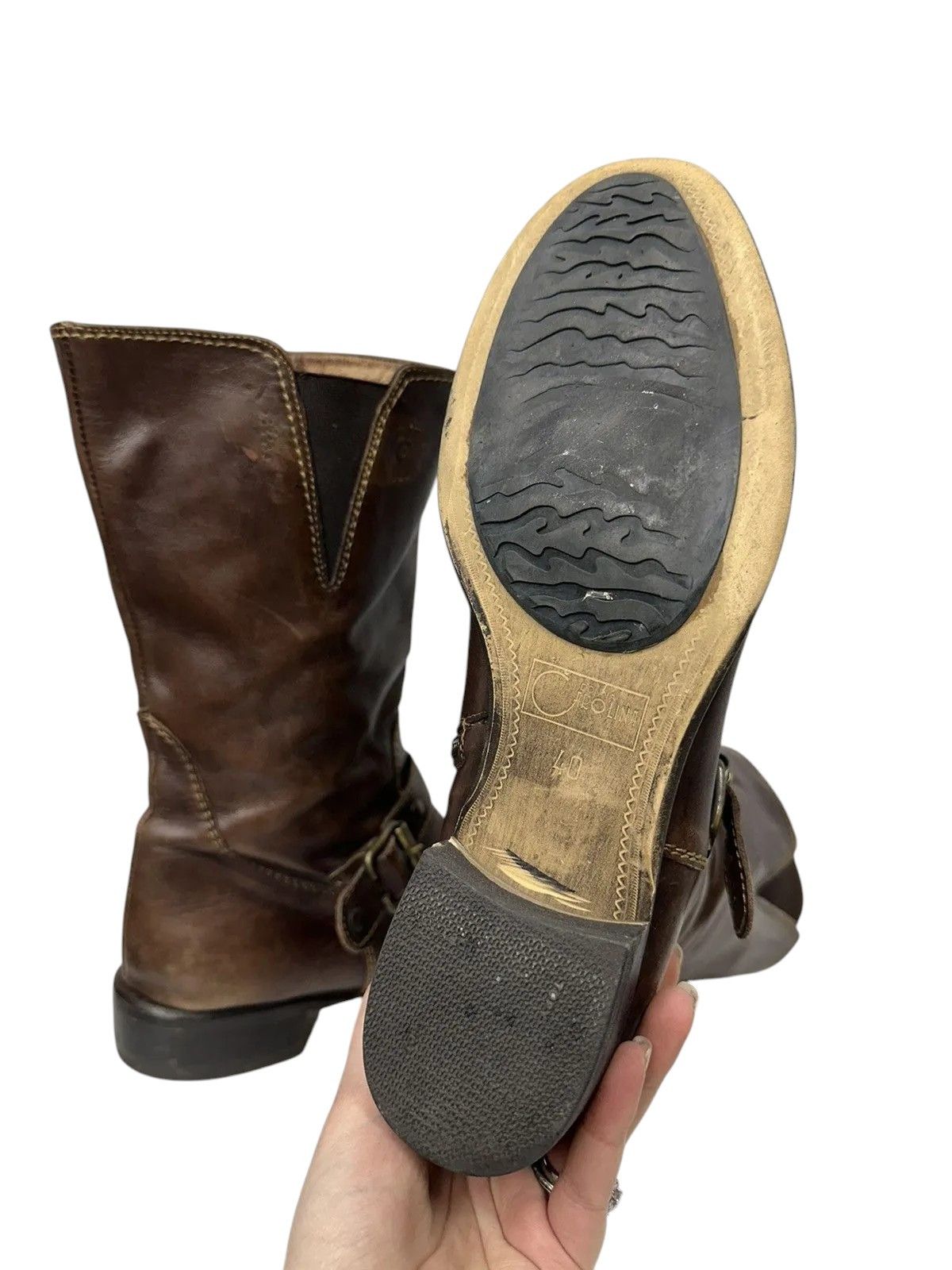 If Six Was Nine Vintage Leather Boots Hight AS 98 Rare Rick Owens Tornado Size US 7 / EU 40 - 12 Thumbnail