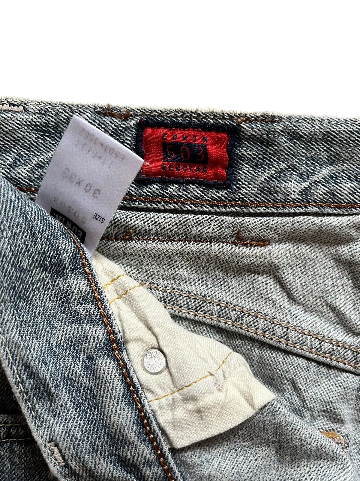 Edwin × Japanese Brand SALES🔥Vintage Japanese Edwin Faded Distress Loose Jeans Size US 30 / EU 46 - 9 Thumbnail