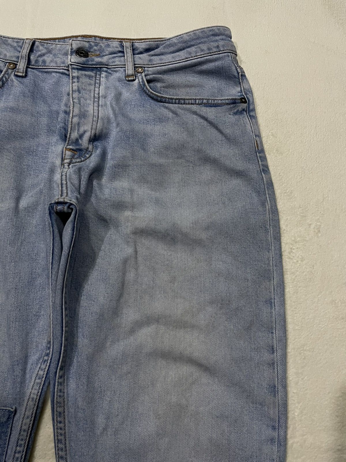 Topman Vintage Topman Skinny Mudwash Ripped Denim Jeans Size US 33 - 4 Thumbnail