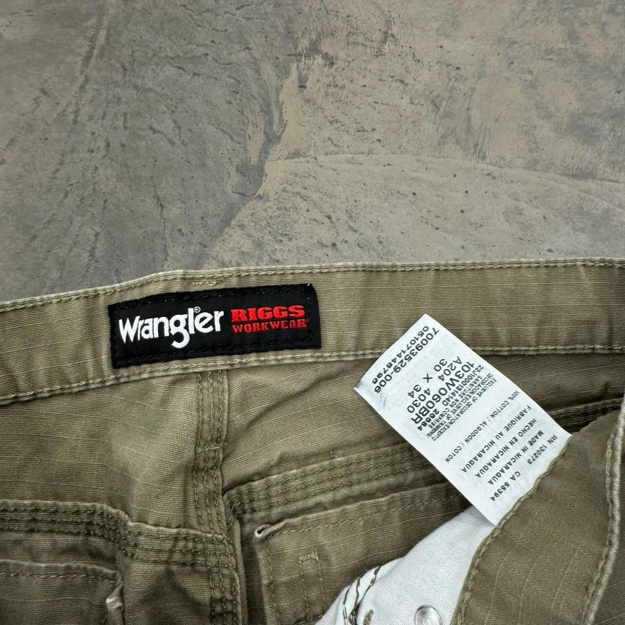 Vintage × Wrangler Vintage Y2K Wrangler Riggs Distressed Canvas Carpenter Pants Size US 30 / EU 46 - 7 Thumbnail