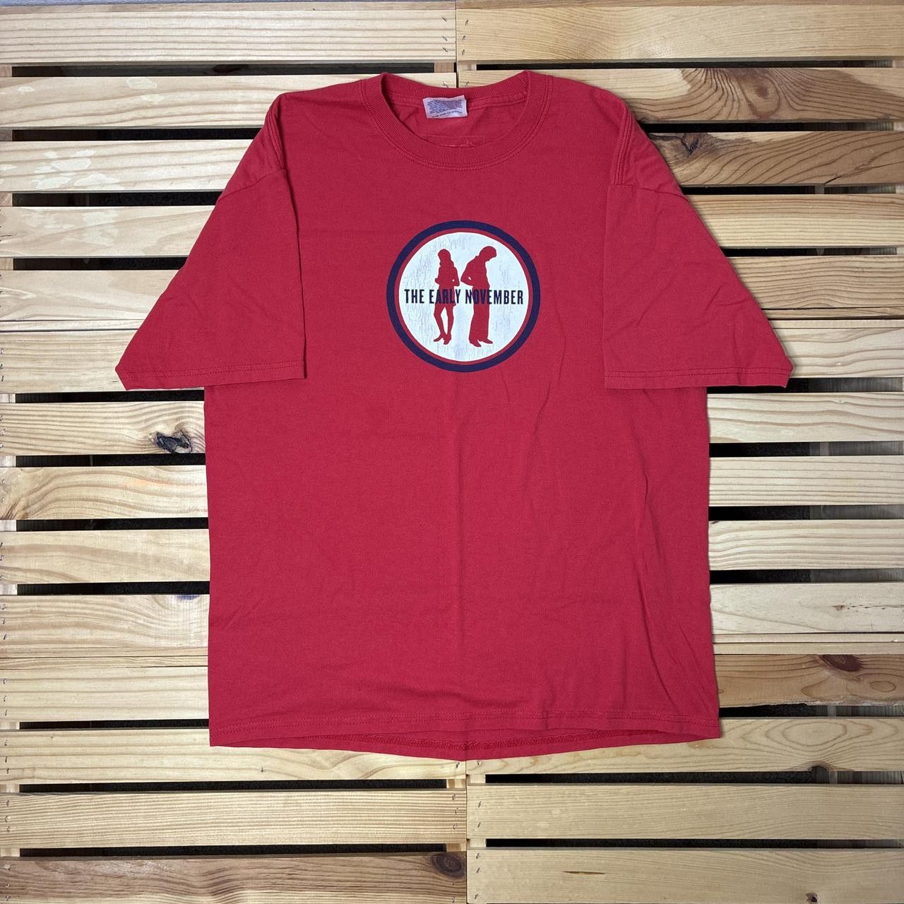 Hanes Vintage The Early November Red Y2K Band Tee Size Medium Size US M / EU 48-50 / 2 - 1 Thumbnail