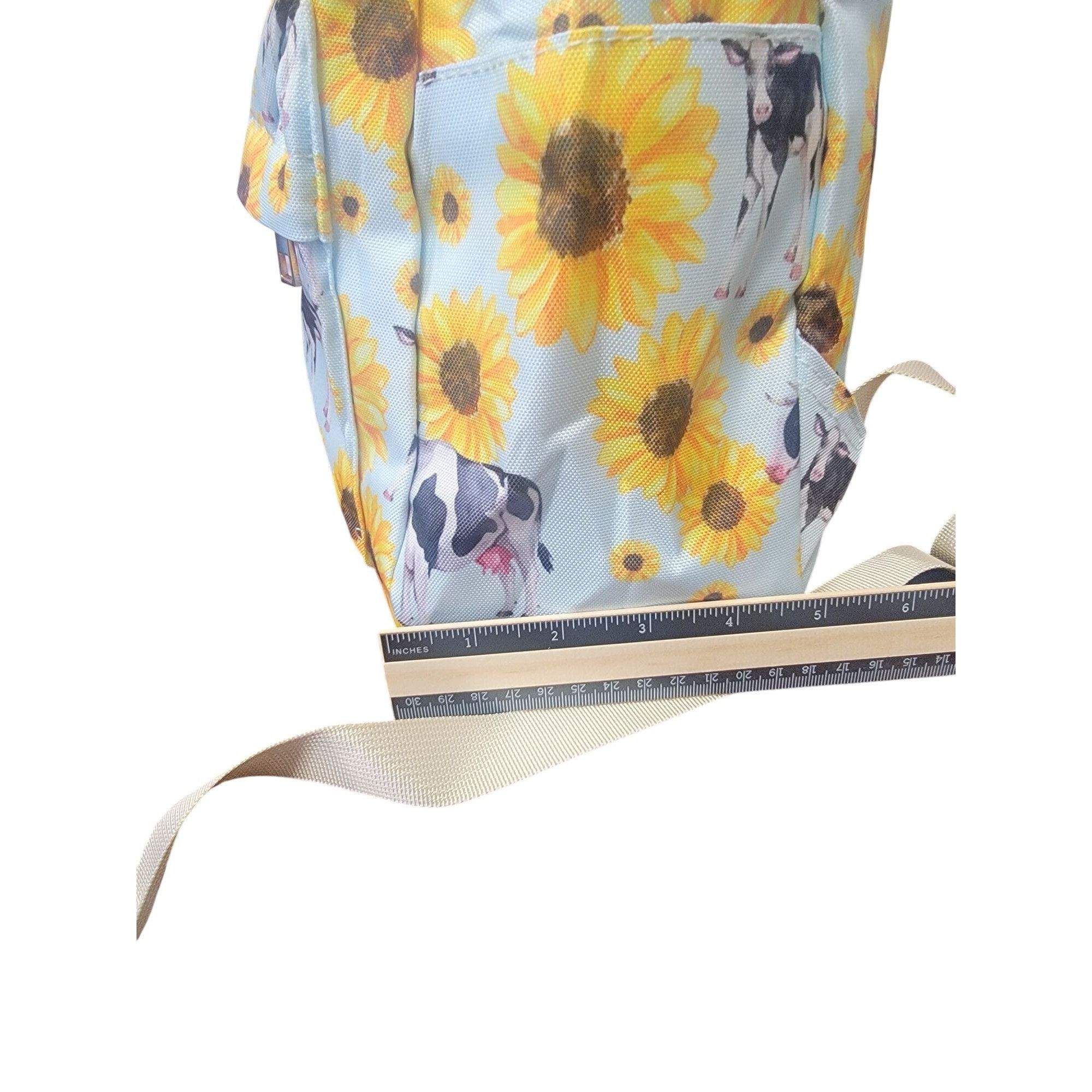 Other Cows and Sunflowers Yellow Flower Girls Backpack Size ONE SIZE - 14 Thumbnail