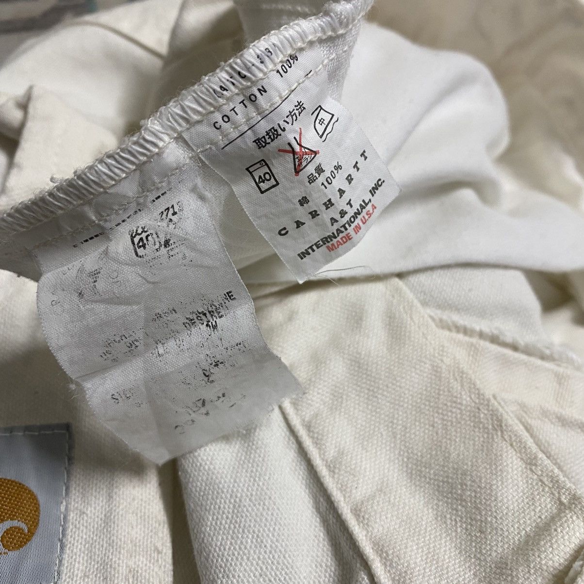 Carhartt Vintage Carhartt White Duck Canvas Carpenter Pants Size US 29 - 19 Thumbnail