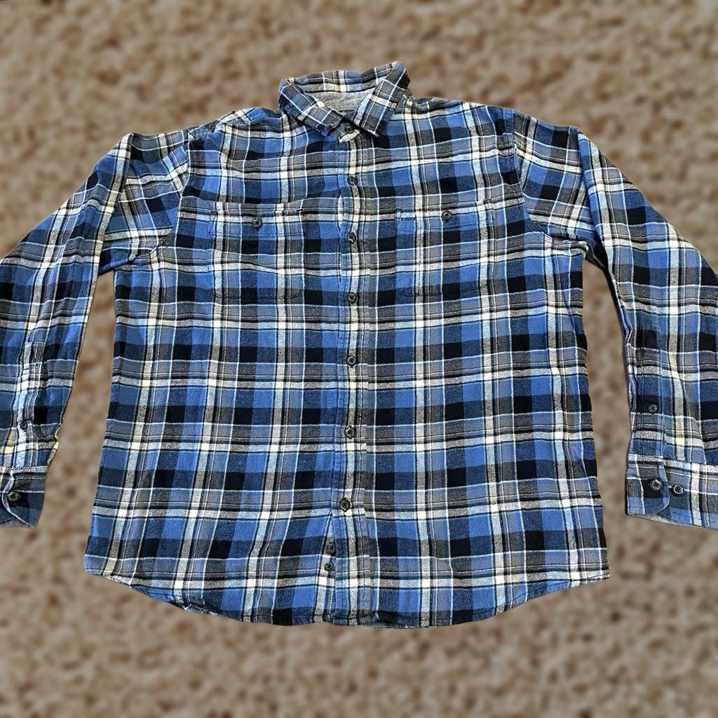 Vintage Woolrich Plaid Boxy Long Sleeve Button Down Shirt Mens Large Blue Pocket SHIRT Size US L / EU 52-54 / 3 - 1 Thumbnail