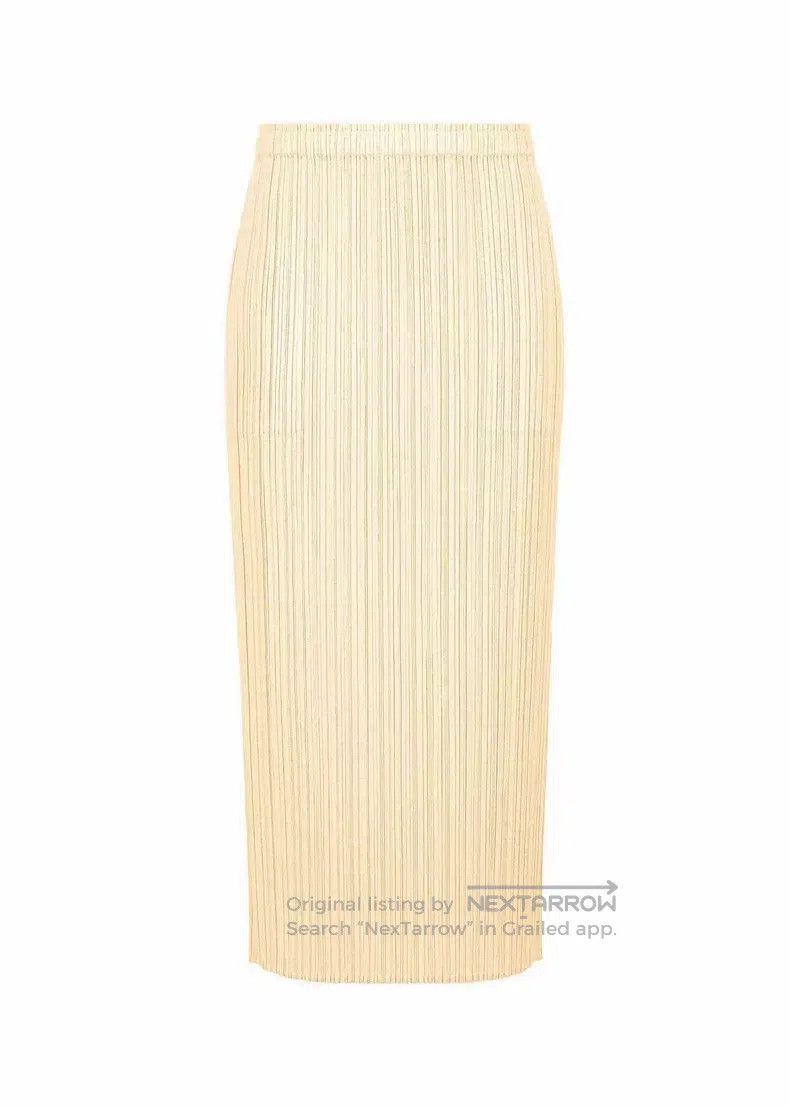 Issey Miyake Issey Miyake size:3 Iridescent Beige Midi Skirt Size 31" - 1 Thumbnail
