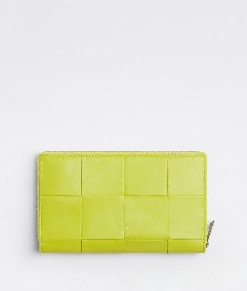 Bottega Veneta o1n1vont1124 Size: OS / Zip Around Wallet in Kiwi Size ONE SIZE - 1 Thumbnail