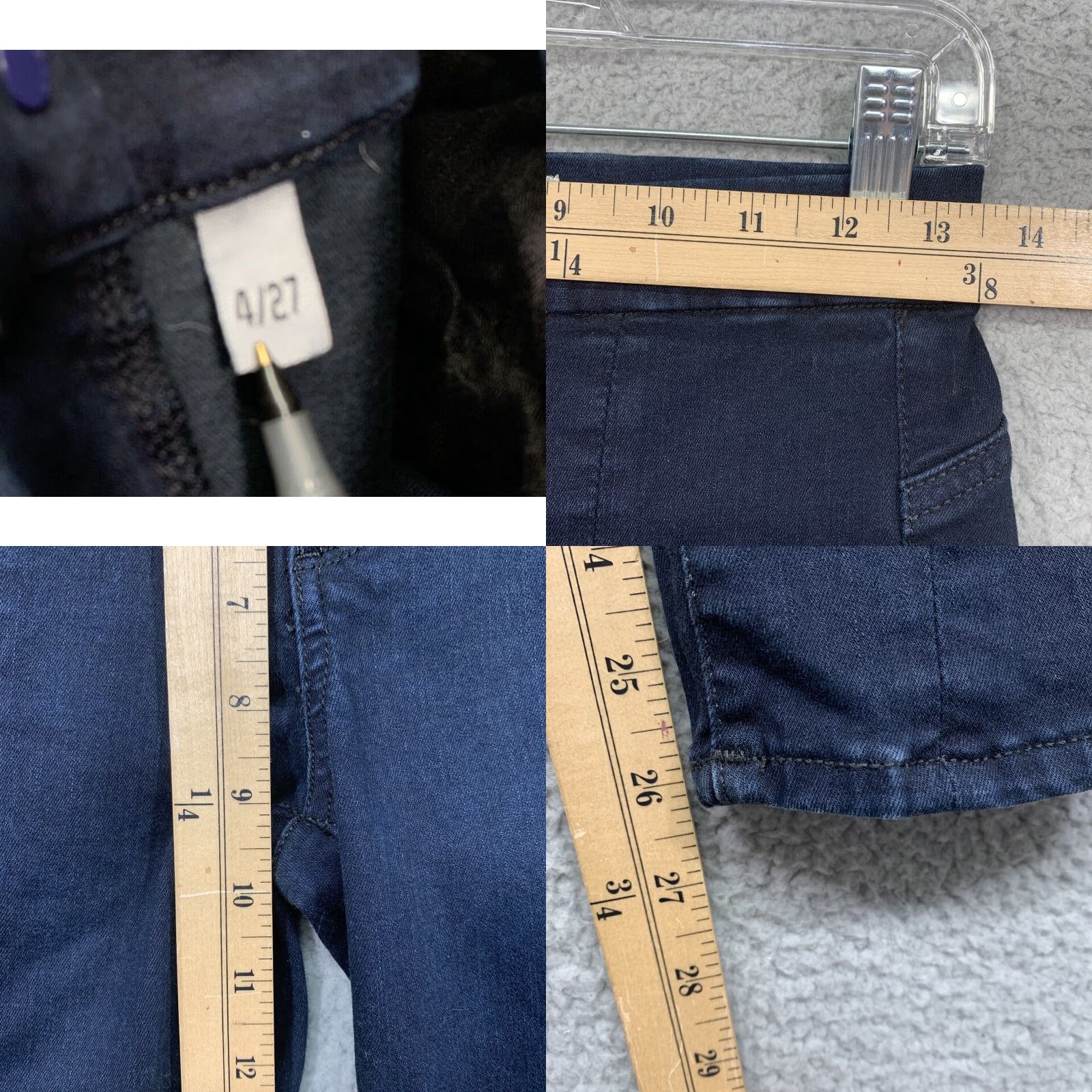 Gap Gap Jeggings Juniors Size 4R Dark Blue True Skinny Denim Jeans High Rise Stretch Size 27" / US 4 / IT 40 - 8 Thumbnail