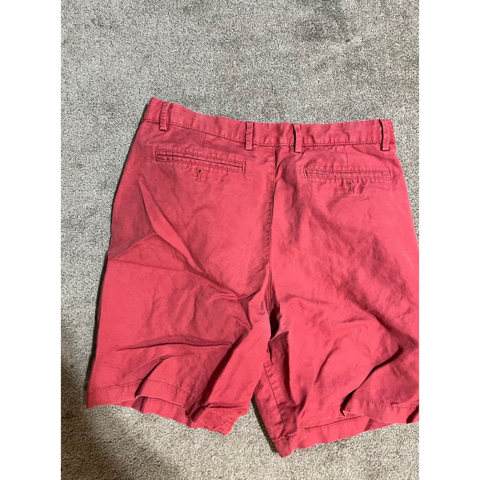 Charles Tyrwhitt Charles Tyrwhitt Shorts Mens 36 Red Linen Blend 9" Preppy Dressy Spring Size US 36 / EU 52 - 2 Thumbnail