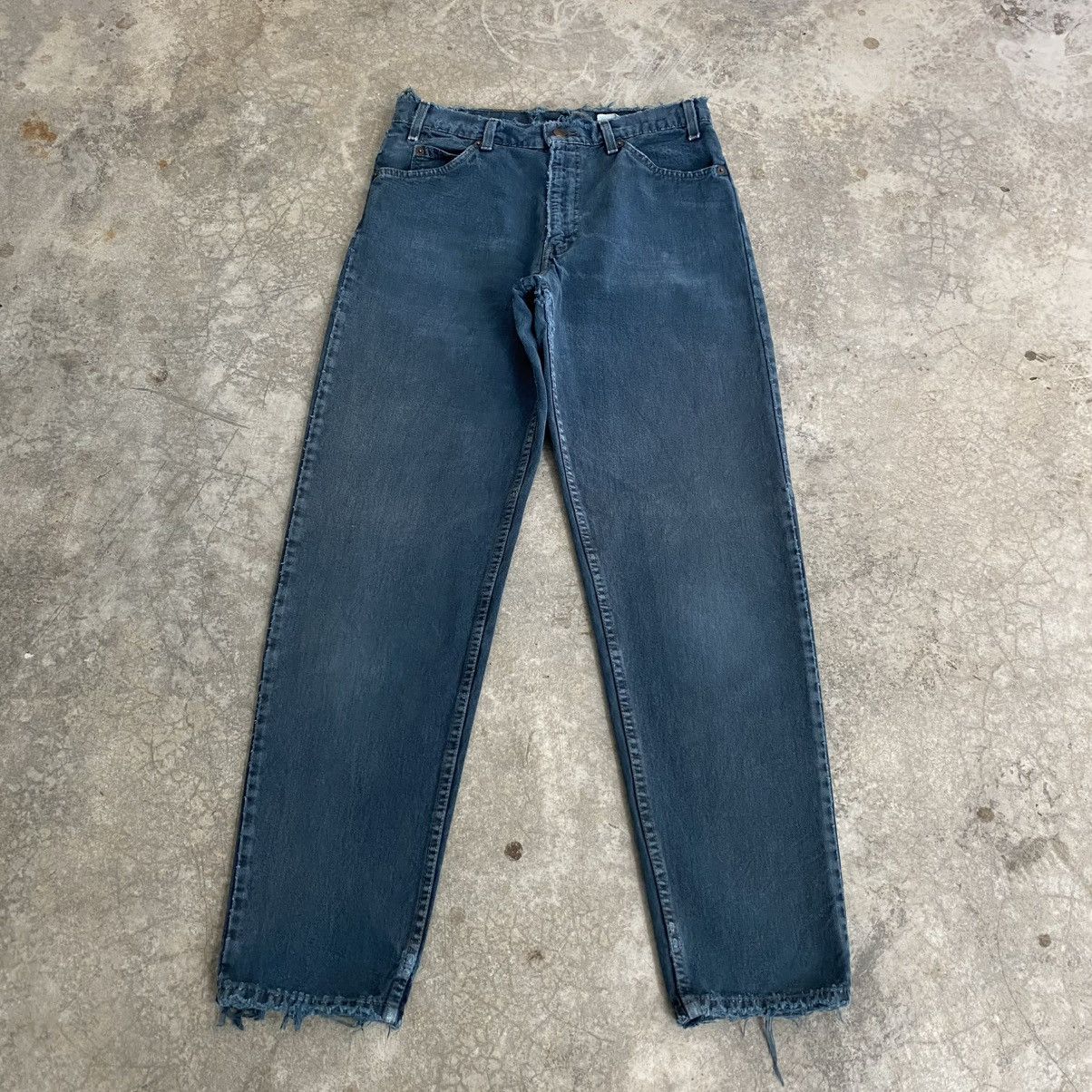 Levi's Vintage 1995 Levis 550 Orange Tab Faded Green Baggy Jeans Size US 32 / EU 48 - 3 Thumbnail
