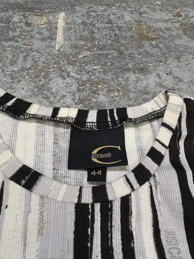 Just Cavalli × Vintage 2000s Cavalli Elevation Piano Black & White Tank Top Size S / US 4 / IT 40 - 6 Thumbnail