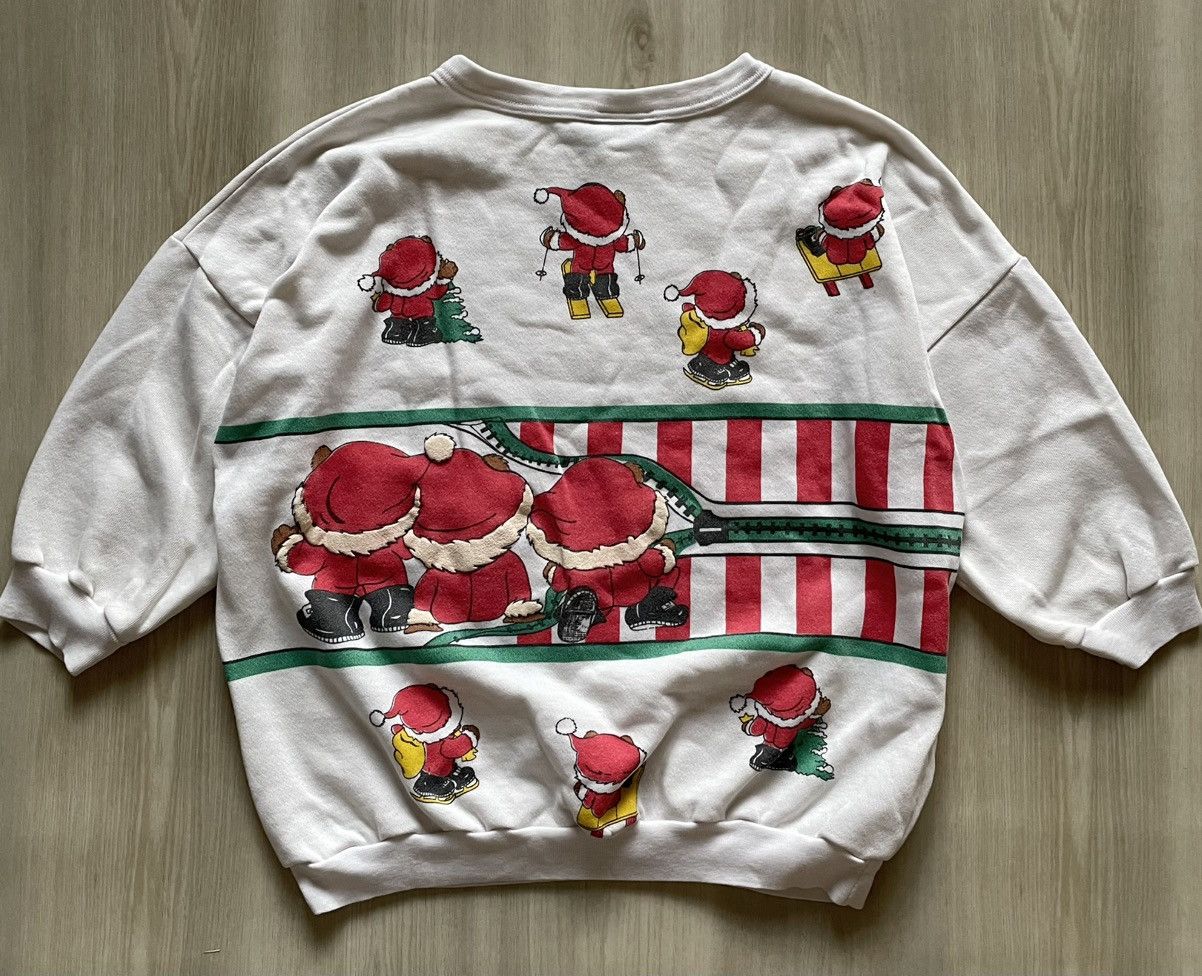 Vintage Vintage Christmas Winter Bears Sweater Double Side Sz M Size M / US 6-8 / IT 42-44 - 5 Thumbnail