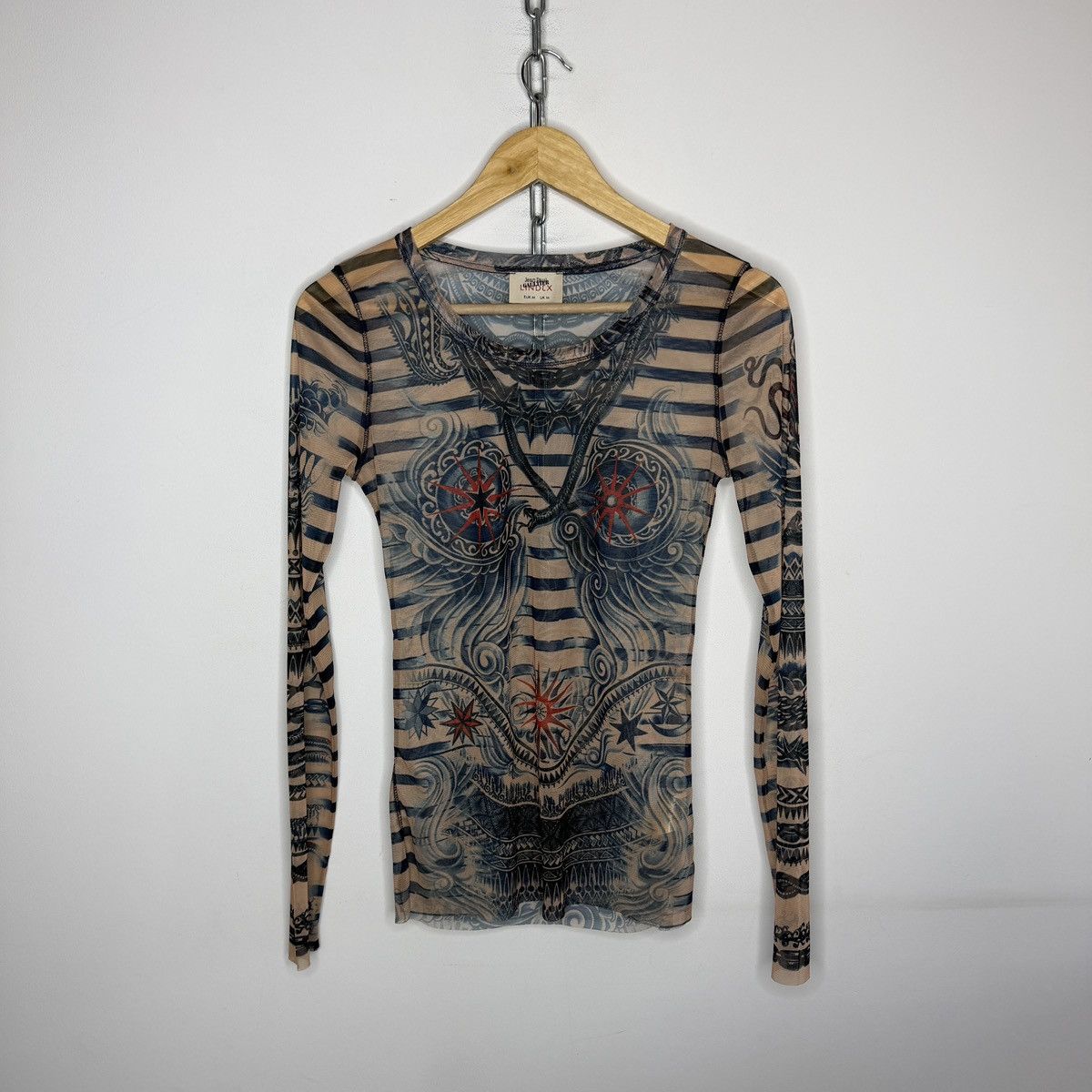Jean Paul Gaultier Jean Paul Gaultier Mesh Top Tattoo Long + Pants Size M / US 6-8 / IT 42-44 - 2 Thumbnail