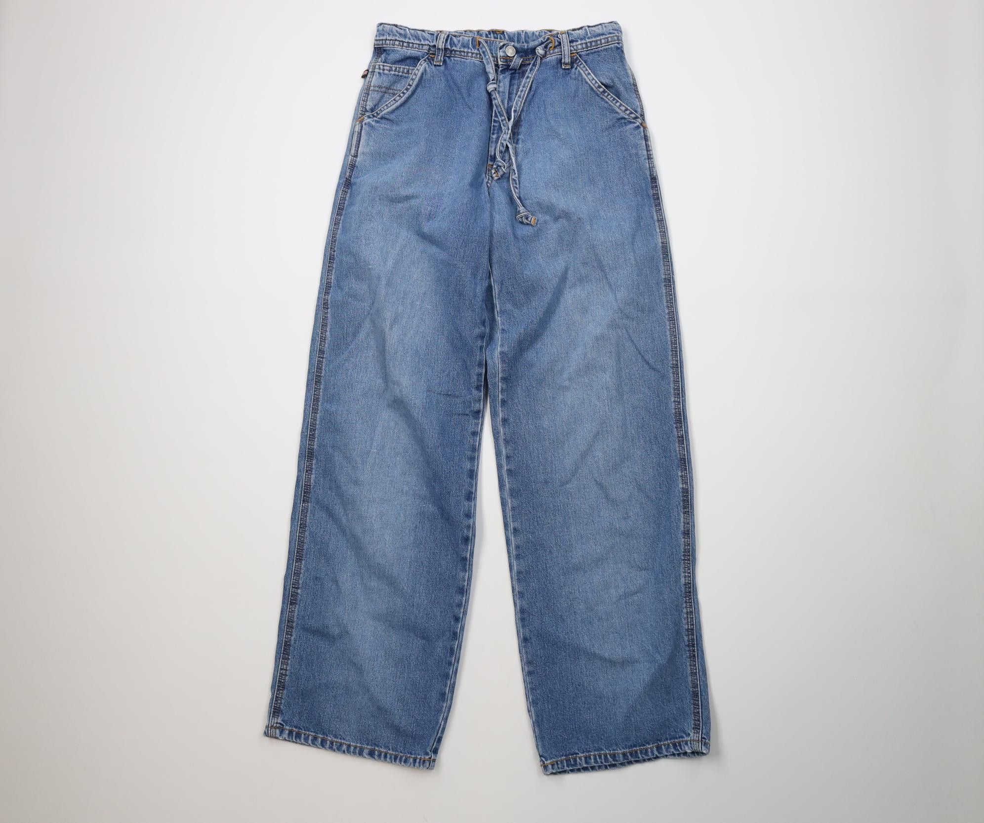 Polo Ralph Lauren Vintage 90s Ralph Lauren Spell Out Wide Leg Denim Jeans Blue Size US 32 / EU 48 - 1 Thumbnail
