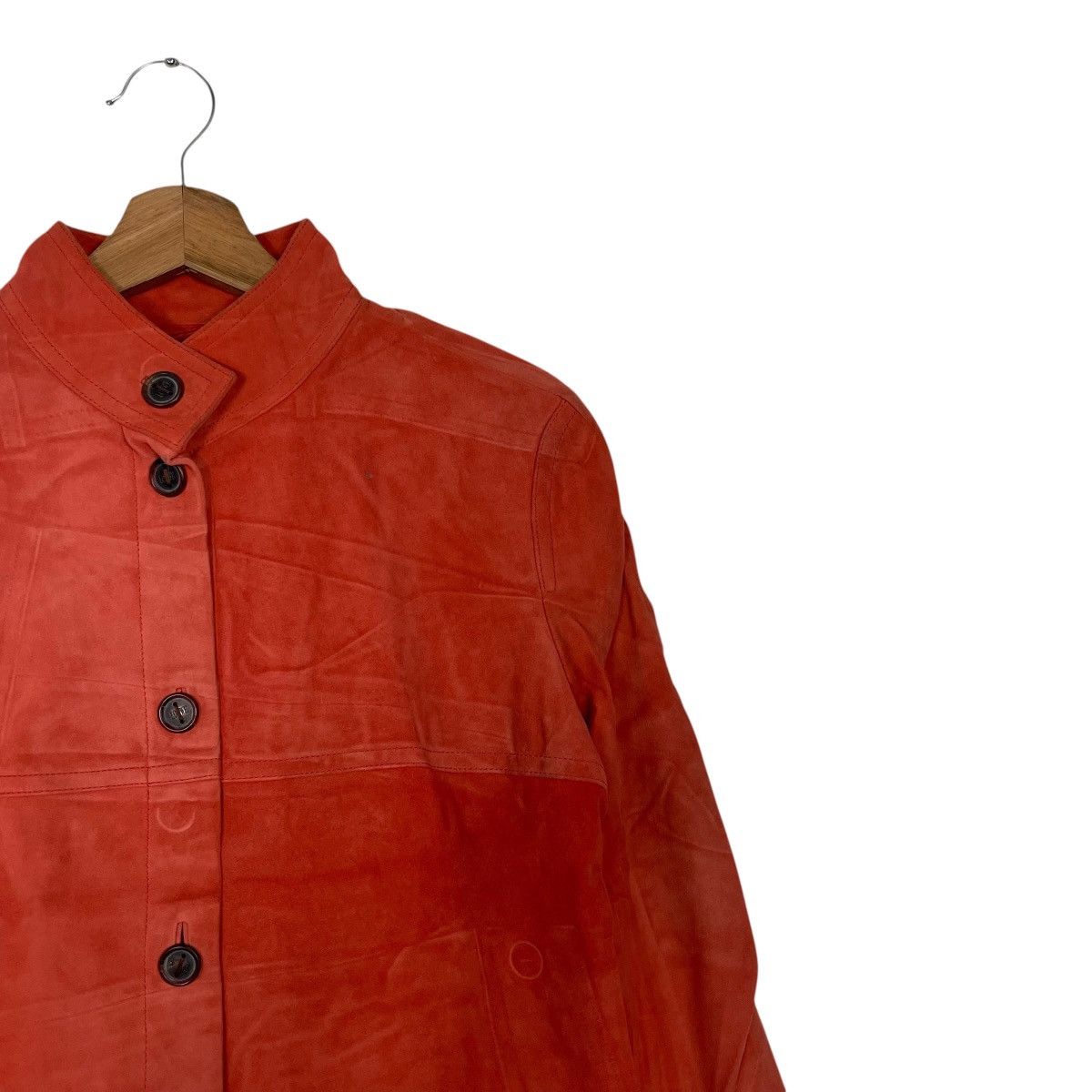 Loewe Loewe Orange Leather Jacket Size S / US 4 / IT 40 - 5 Thumbnail