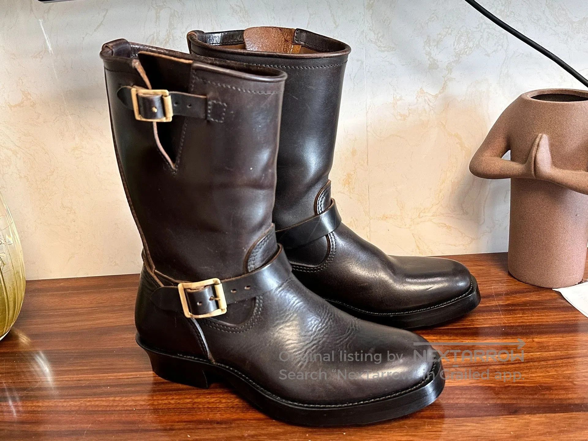 ATTRACTIONS Attractions 444 Horse Leather Engineer Boots. Size US 6.5 / EU 39-40 - 2 Thumbnail