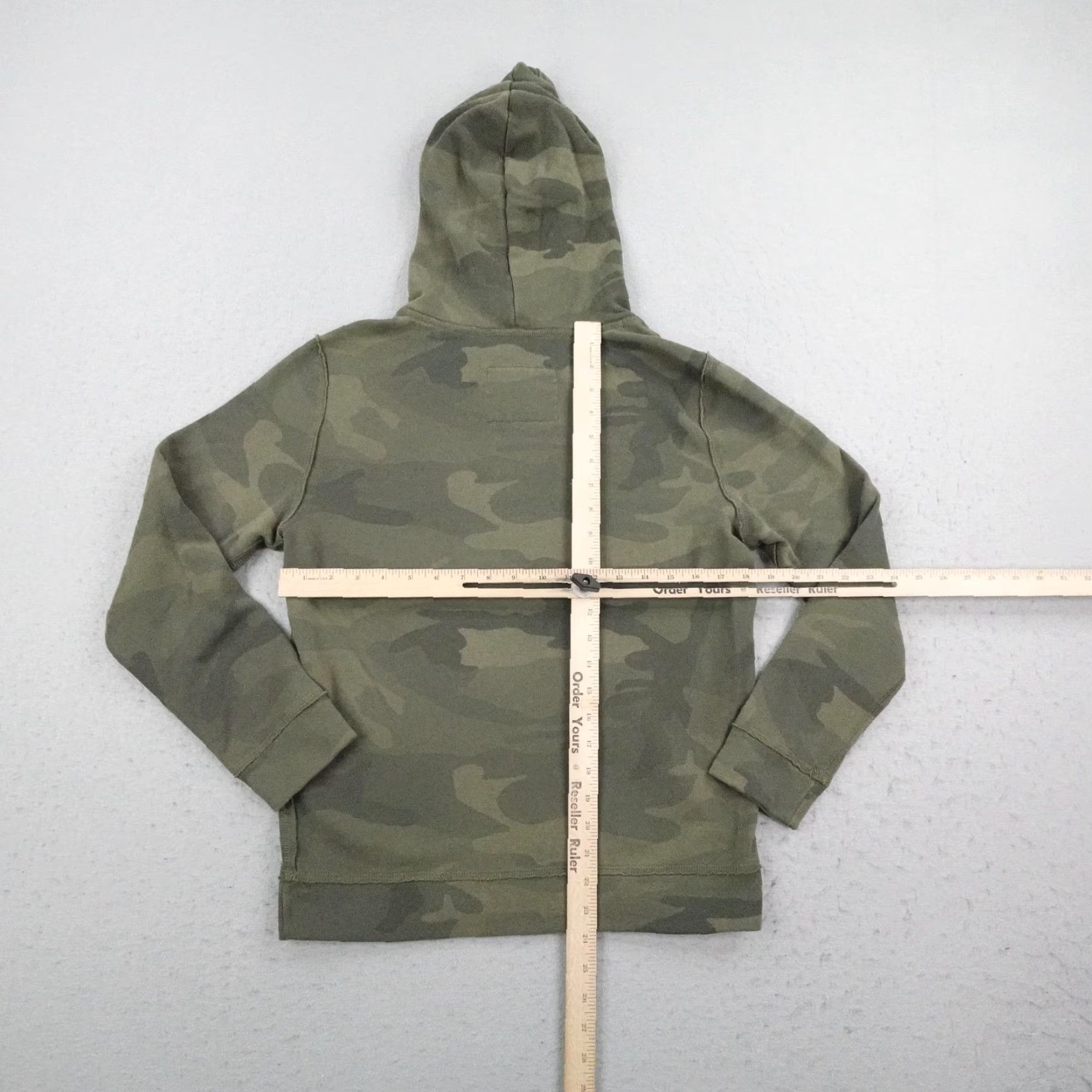 Abercrombie & Fitch VINTAGE Abercrombie & Fitch Hoodie Mens XS Green Camouflage Pullover Fleece Sweatshirt Y2K Size US XS / EU 42 / 0 - 6 Thumbnail