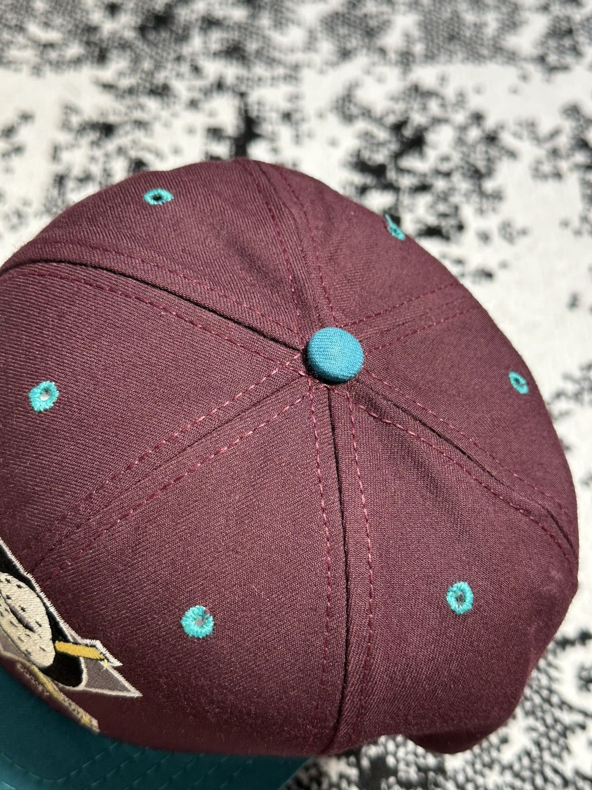 American Needle Vintage 90s Mighty Ducks Blockhat NHL Hat Size ONE SIZE - 3 Thumbnail
