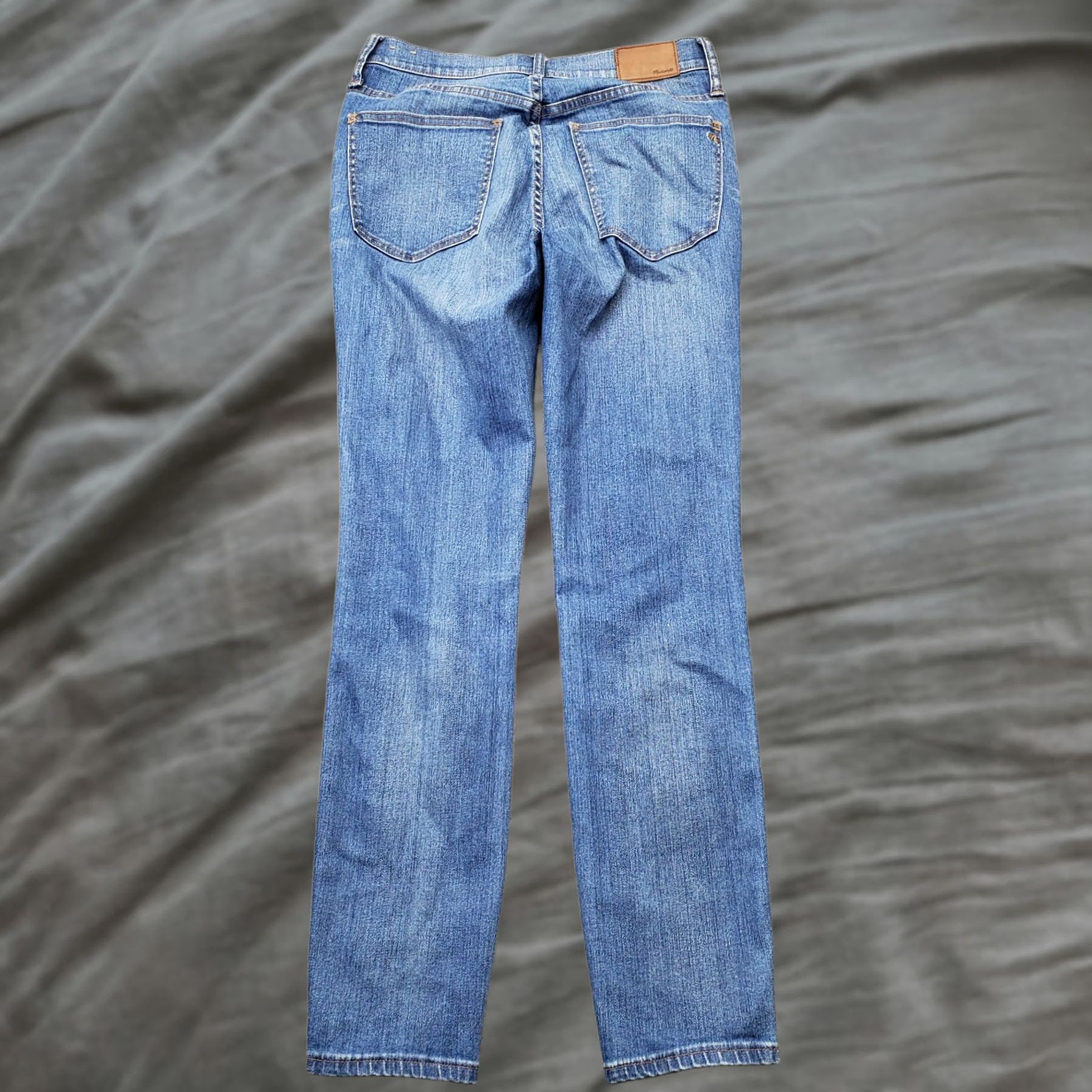 Madewell Madewell Skinny Jeans Womens 28 Blue Denim Stretch Faded Whiskered 10" High Rise Jeans Womens 28 Blue Denim Stretch Skinny Size 28" / US 6 / IT 42 - 1 Thumbnail