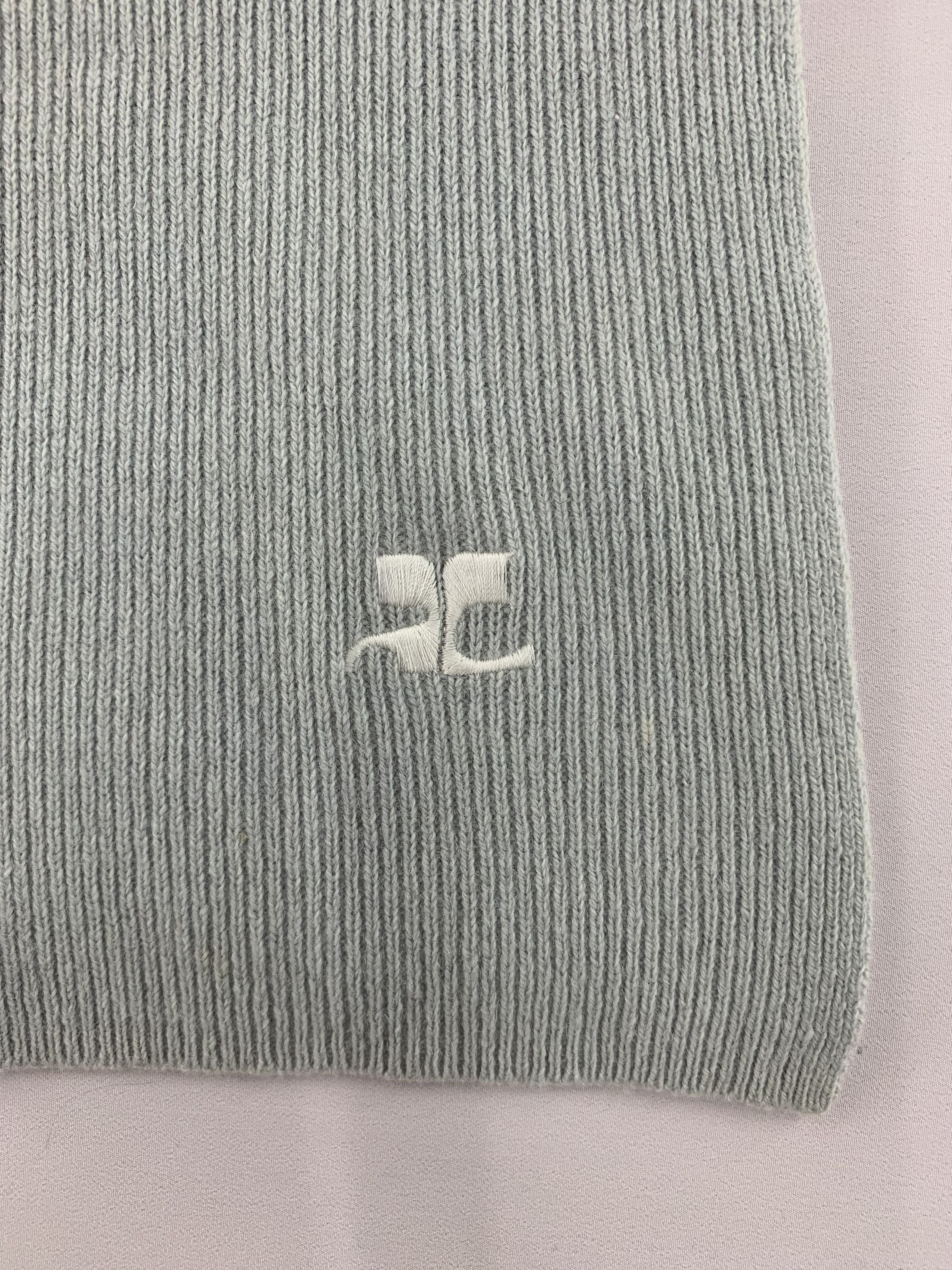 Courreges Courreges Scarf Wool Muffler Neck Wrap BL4365 Size ONE SIZE - 4 Thumbnail