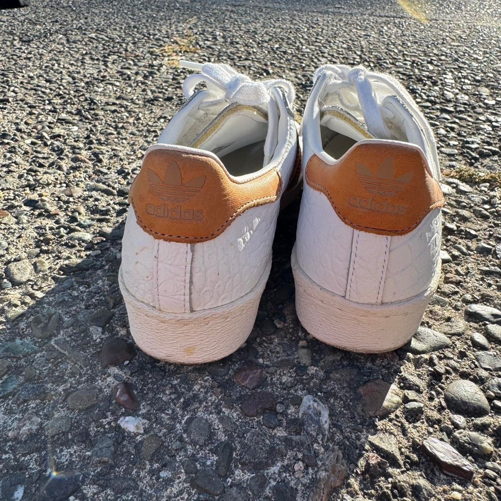 Adidas Adidas Superstar White & Orange  Men's Size 4 | Grailed