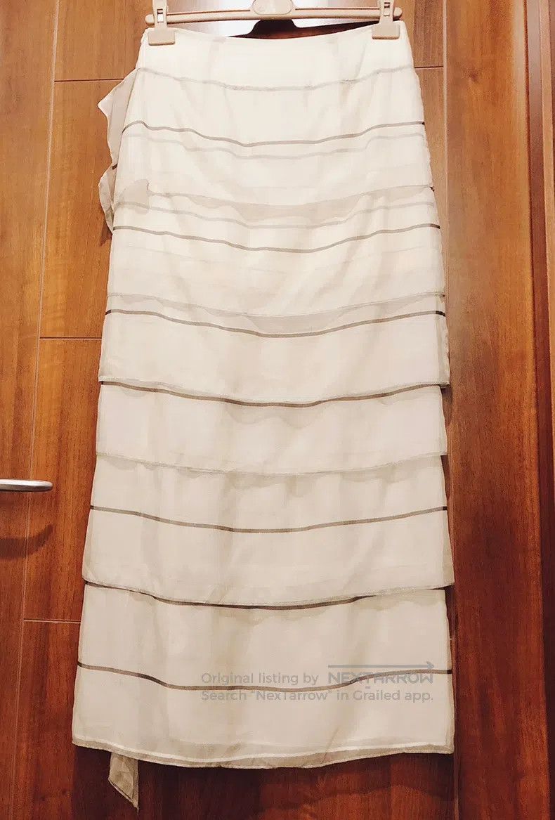 Brunello Cucinelli brunello cucinelli Mulberry Silk Straight Long Skirt Size 26" / US 2 / IT 38 - 4 Thumbnail