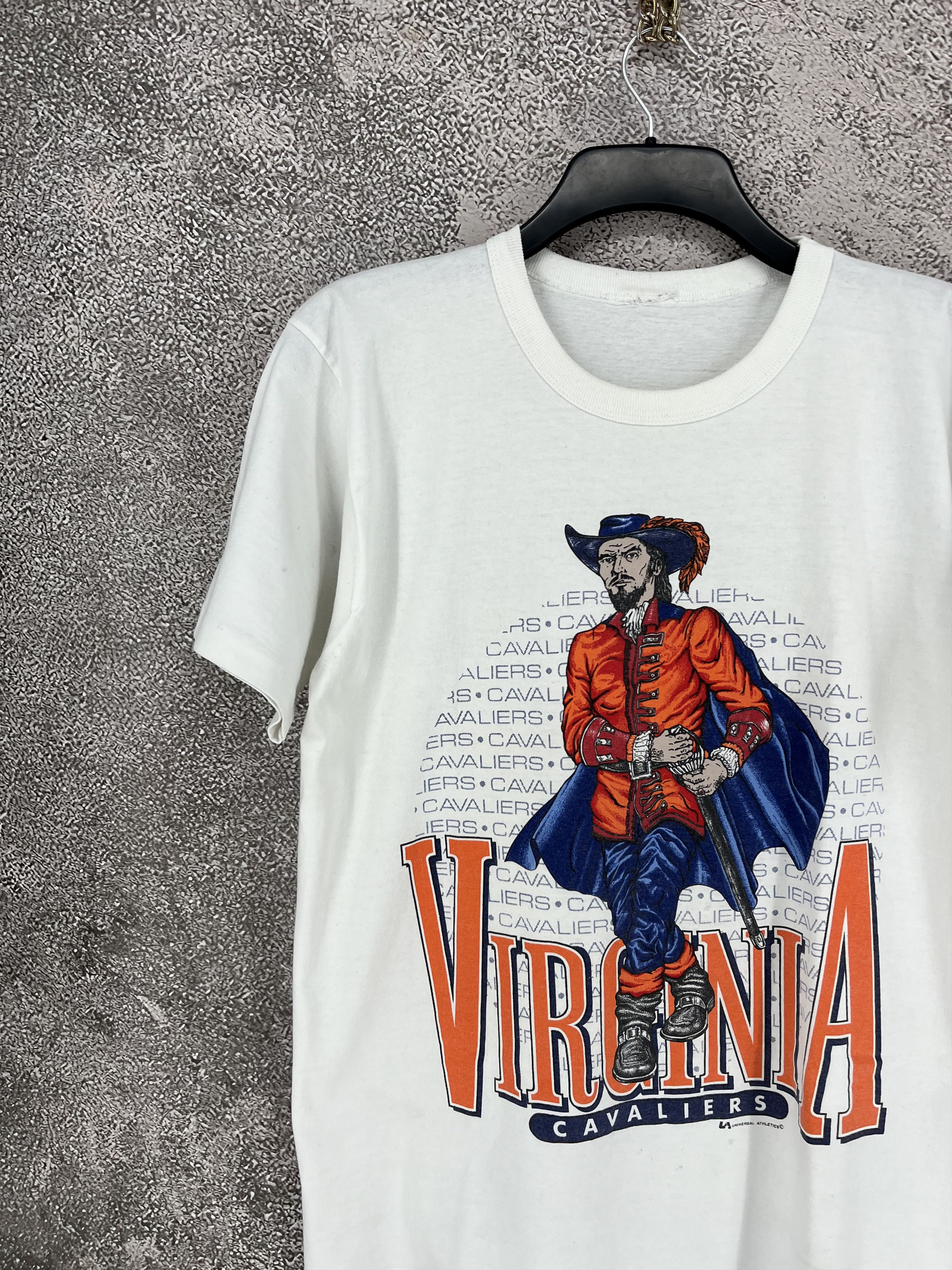 Vintage Vintage 90s UVA Cavaliers Single Stitch T-Shirt Size US M / EU 48-50 / 2 - 4 Thumbnail