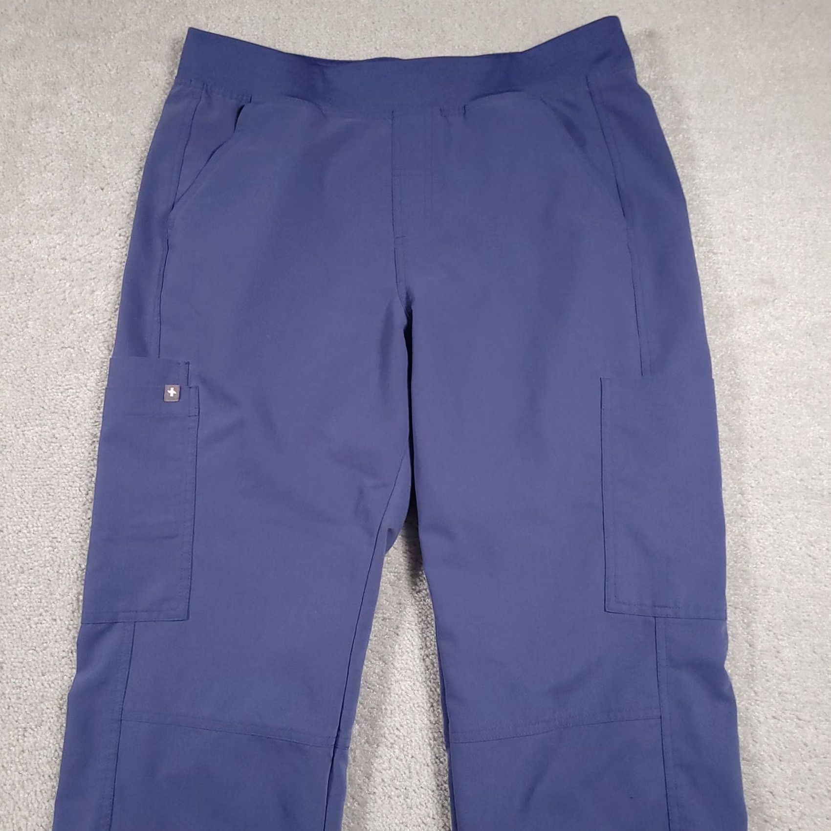 Vintage FIGS Technical Collection Pants Mens Large Blue Cargo Pocket Workwear Scrub Pants Straight Leg Size US 33 - 3 Thumbnail