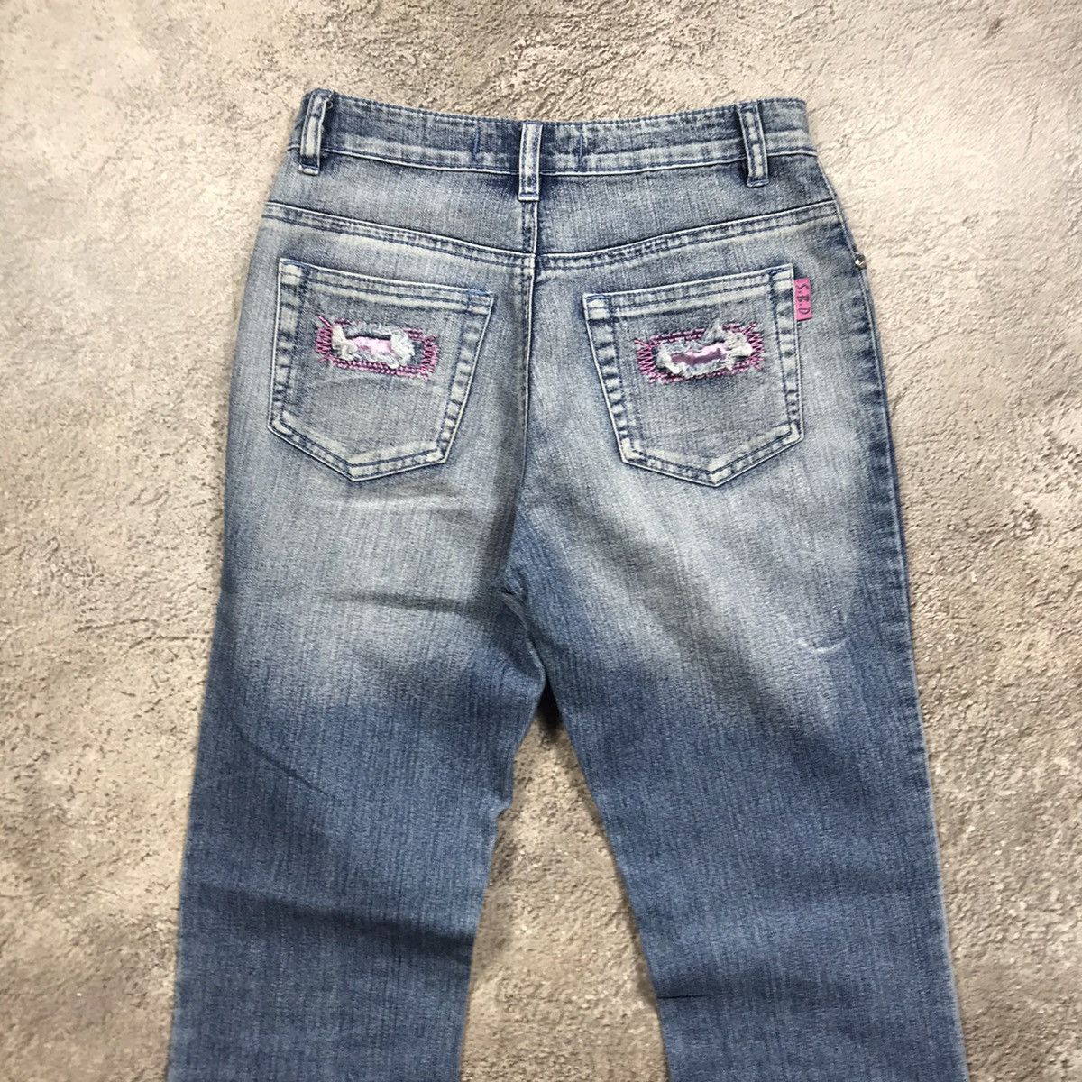 Vintage Vintage 90s Baggy Distressed Thrashed Jeans Grunge Y2K 26 Size 26" / US 2 / IT 38 - 6 Thumbnail