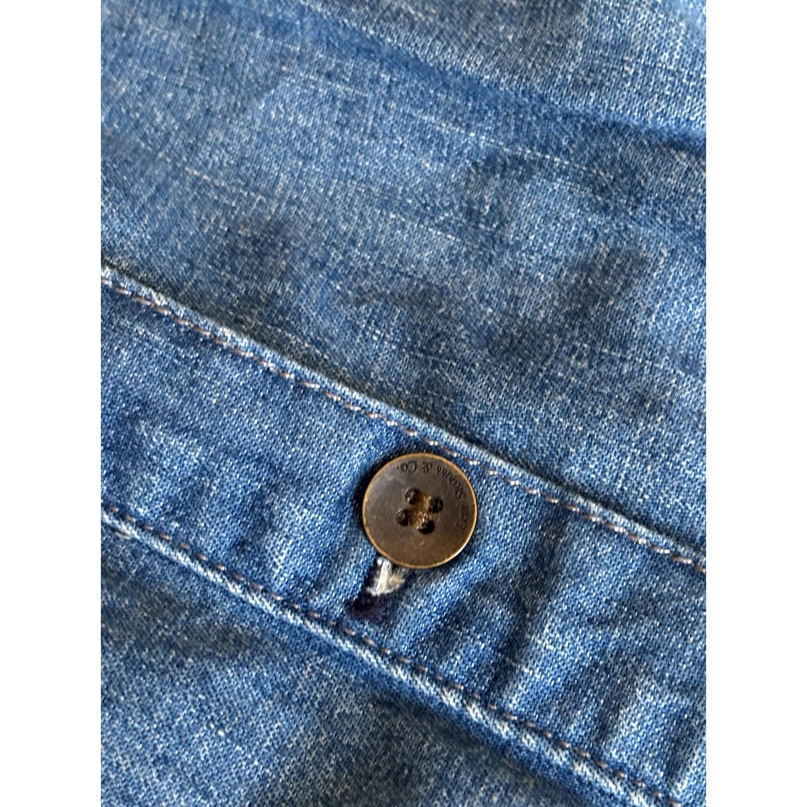 Japanese Brand × Levi's × Levi's Vintage Clothing Levi’s Denim Jumpsuit M 100% Cotton Anchor Patch Vintage Size 27" / US 4 / IT 40 - 9 Thumbnail