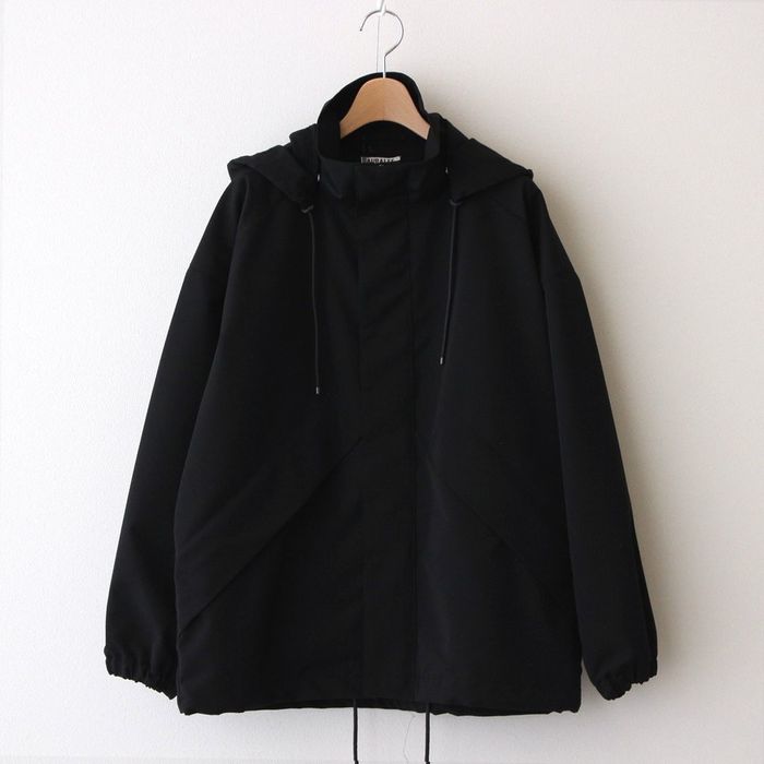 Auralee Hooded Blouson Wool Max Canvas Black | Grailed