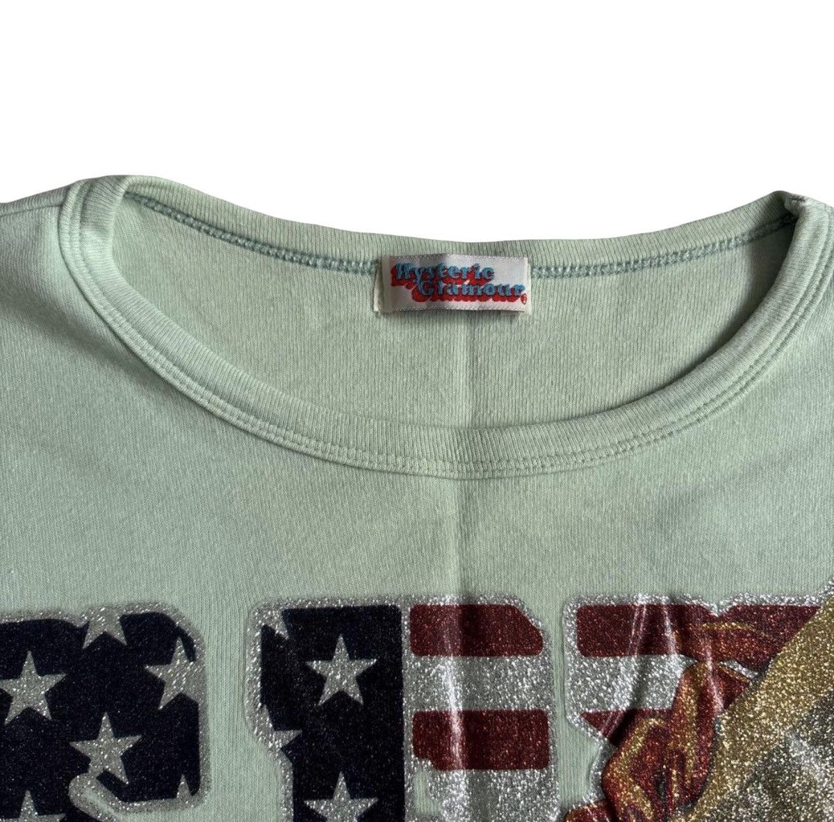 Hysteric Glamour ‼️90s‼️ Hysteric Glamour "USA" Pop Art Glitter Print Baby Tee Size US S / EU 44-46 / 1 - 2 Thumbnail