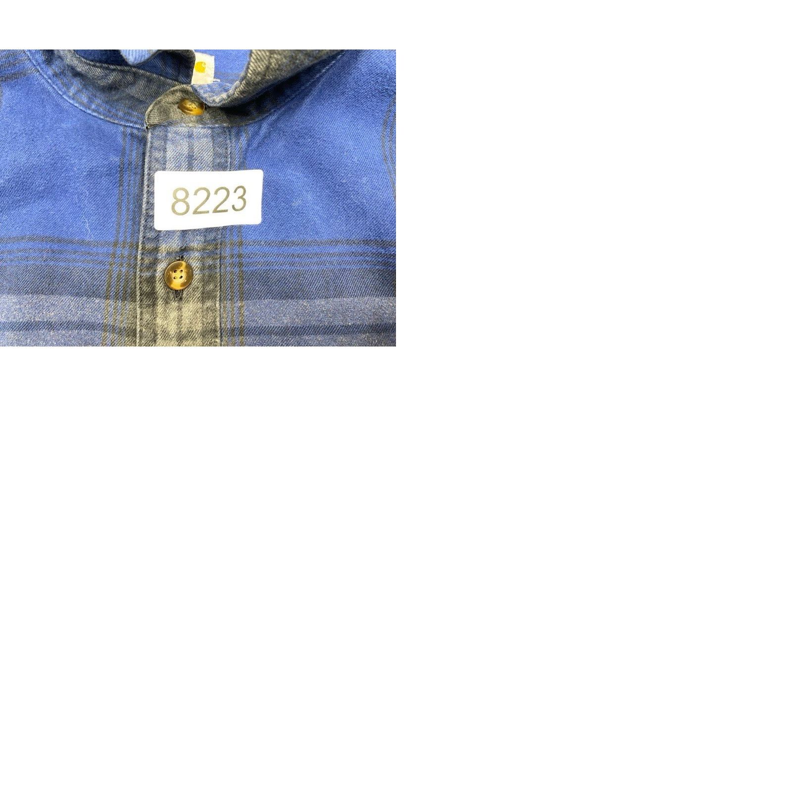 Carhartt Carhartt Heavy Flannel Shirt Hubbard 102215 988 Men's Size XL Blue Plaid 8223 Size US XL / EU 56 / 4 - 9 Thumbnail