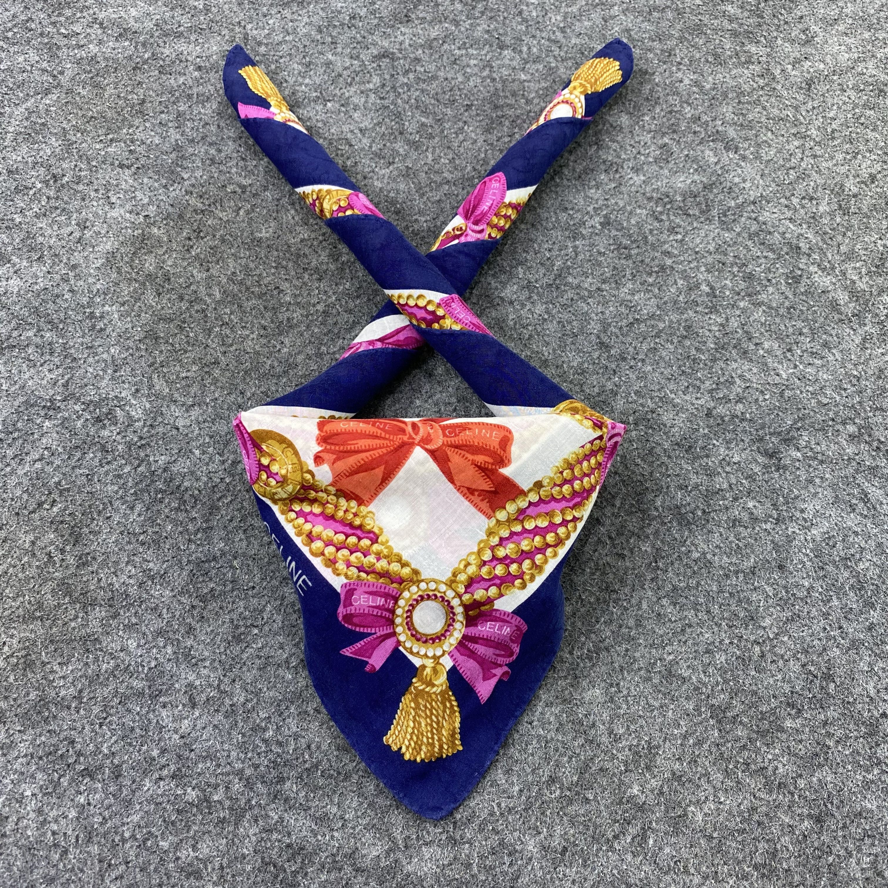 Celine Celine Handkerchief Neckerchief Bandana-B1691 Size ONE SIZE - 2 Thumbnail