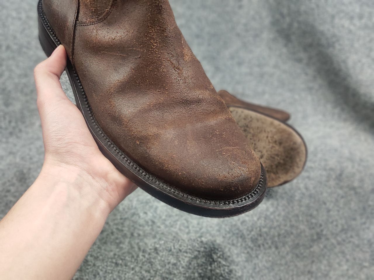Daniele Alessandrini Alessandrini Vintage Brown Leather Boots Zip Carol Styl Rick Size US 9 / EU 42 - 18 Thumbnail
