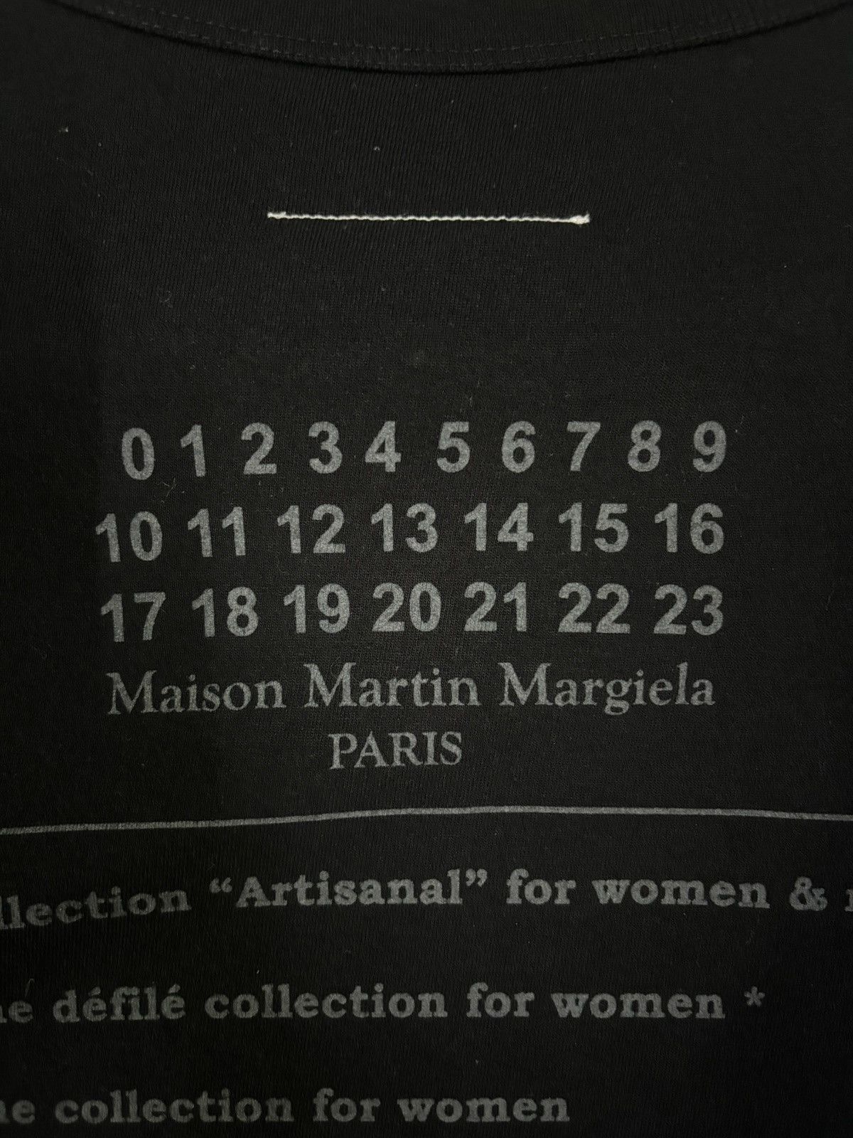 Maison Margiela MM6 Maison Martin Margiela Black Short Sleeve T-shirt Size US S / EU 44-46 / 1 - 13 Thumbnail