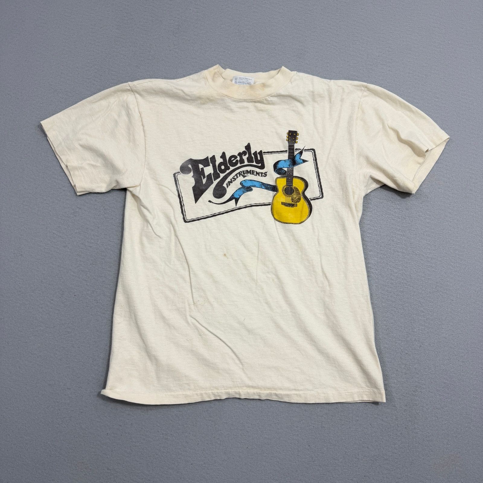Vintage Vintage Elderly Instruments Shirt Size Medium Ivory 80s Size US M / EU 48-50 / 2 - 2 Thumbnail