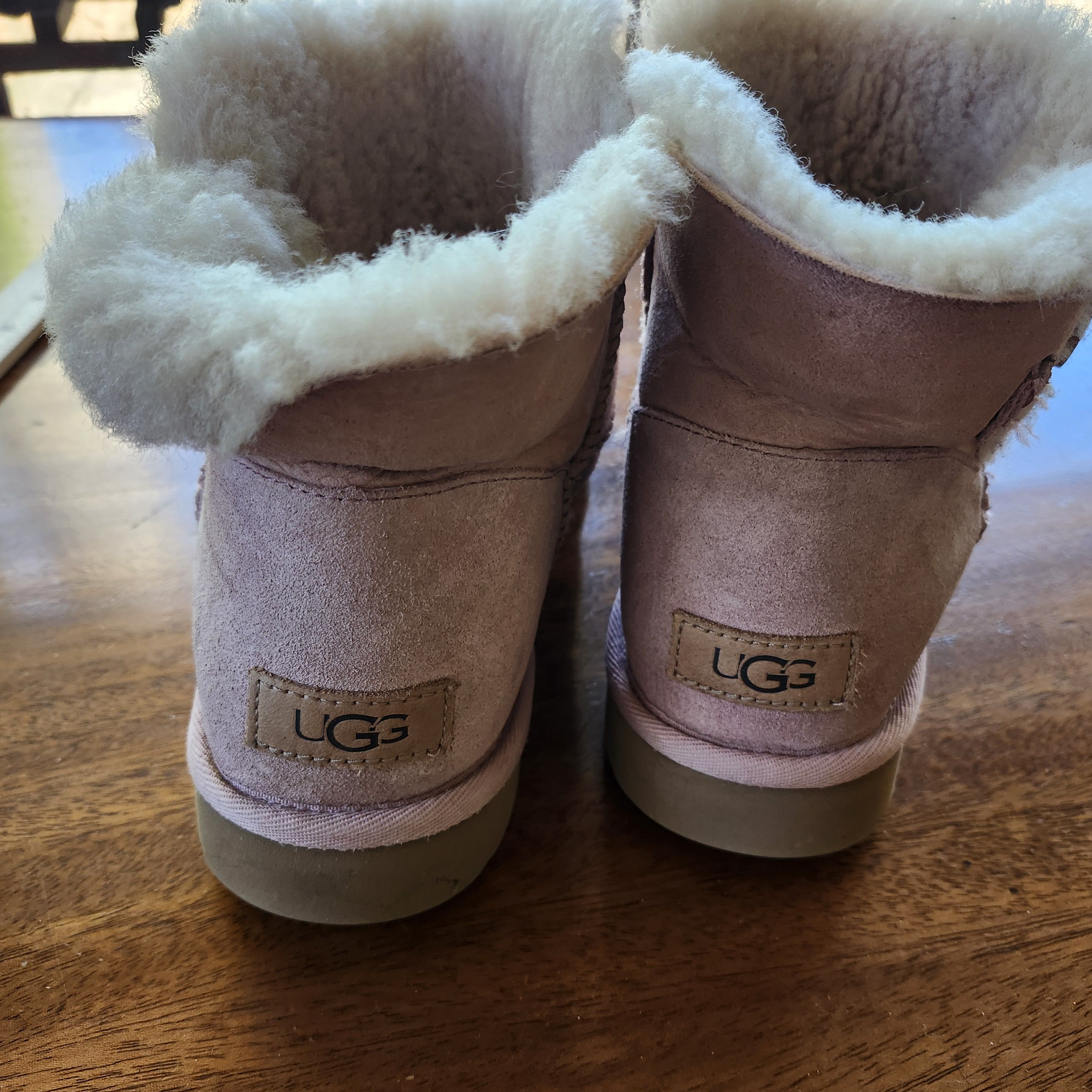Ugg UGG Women's Classic Short II Boots Pink Suede Sheepskin US 8 Size US 8 / IT 38 - 4 Thumbnail