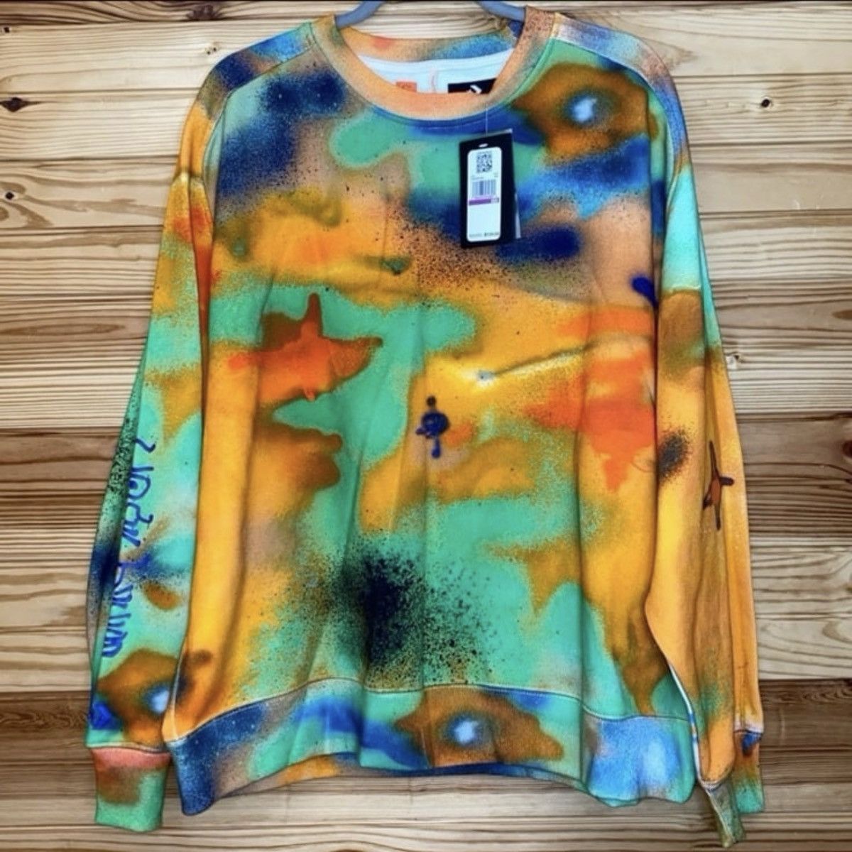 Come Tees × Converse CONVERSE X COME TEES SHAPES CELESTIAL FLEECE CREWNECK NEW Size US XL / EU 56 / 4 - 1 Thumbnail
