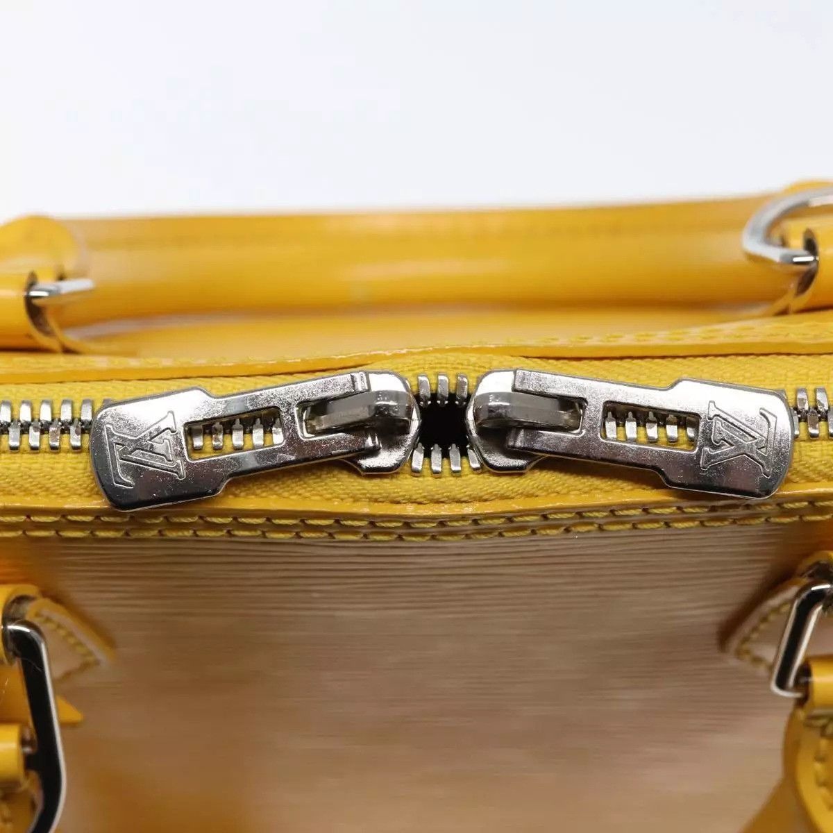 Louis Vuitton LOUIS VUITTON Epi Alma PM Hand Bag Yellow Citron Size ONE SIZE - 4 Thumbnail