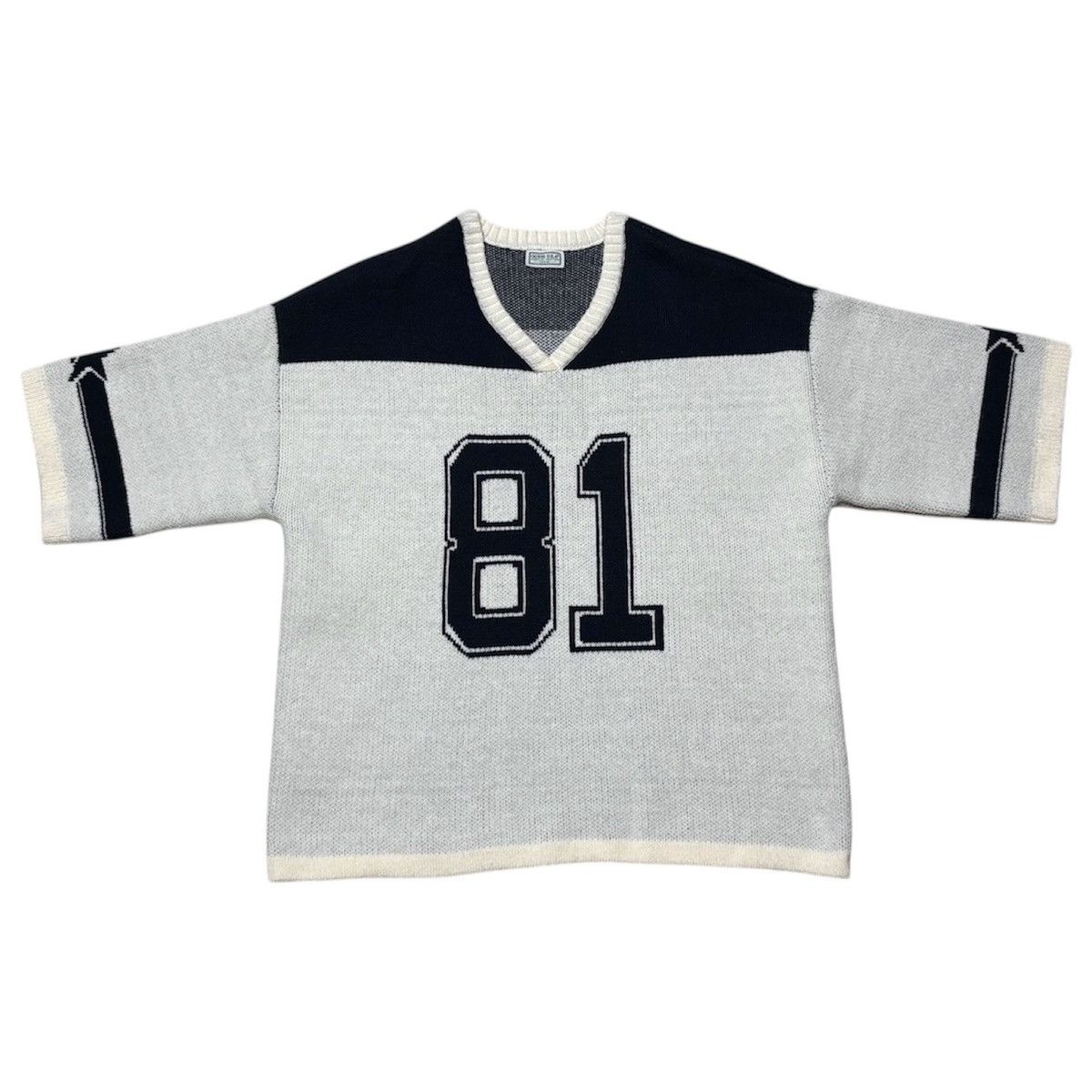 Guess FW2024 GUESS U.S.A. BY ERL FOOTBALL JERSEY SWEATER NWT Size L / US 10 / IT 46 - 3 Thumbnail