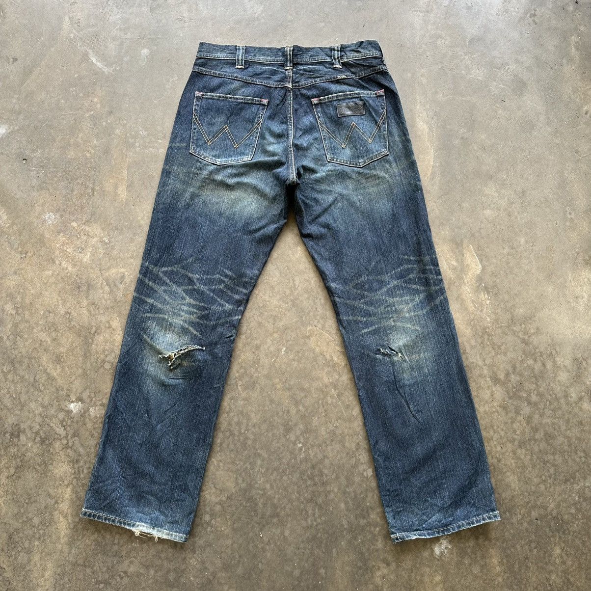 Japanese Brand Vintage Wrangler Distressed Denim Jean Pant W36 Size US 36 / EU 52 - 9 Thumbnail