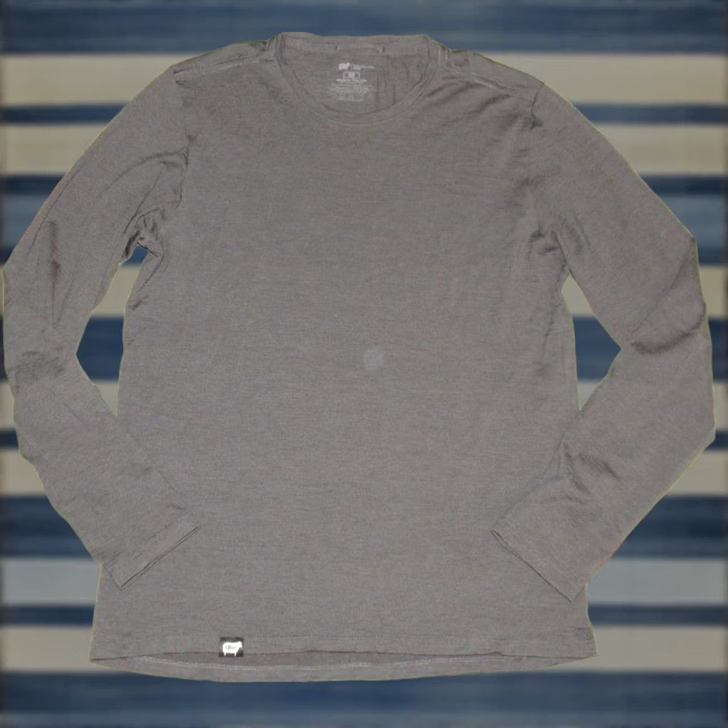 Vintage WURU Grey Merino Wool Blend Long Sleeve Base Layer T Shirt Medium Men XS? Size US M / EU 48-50 / 2 - 1 Thumbnail