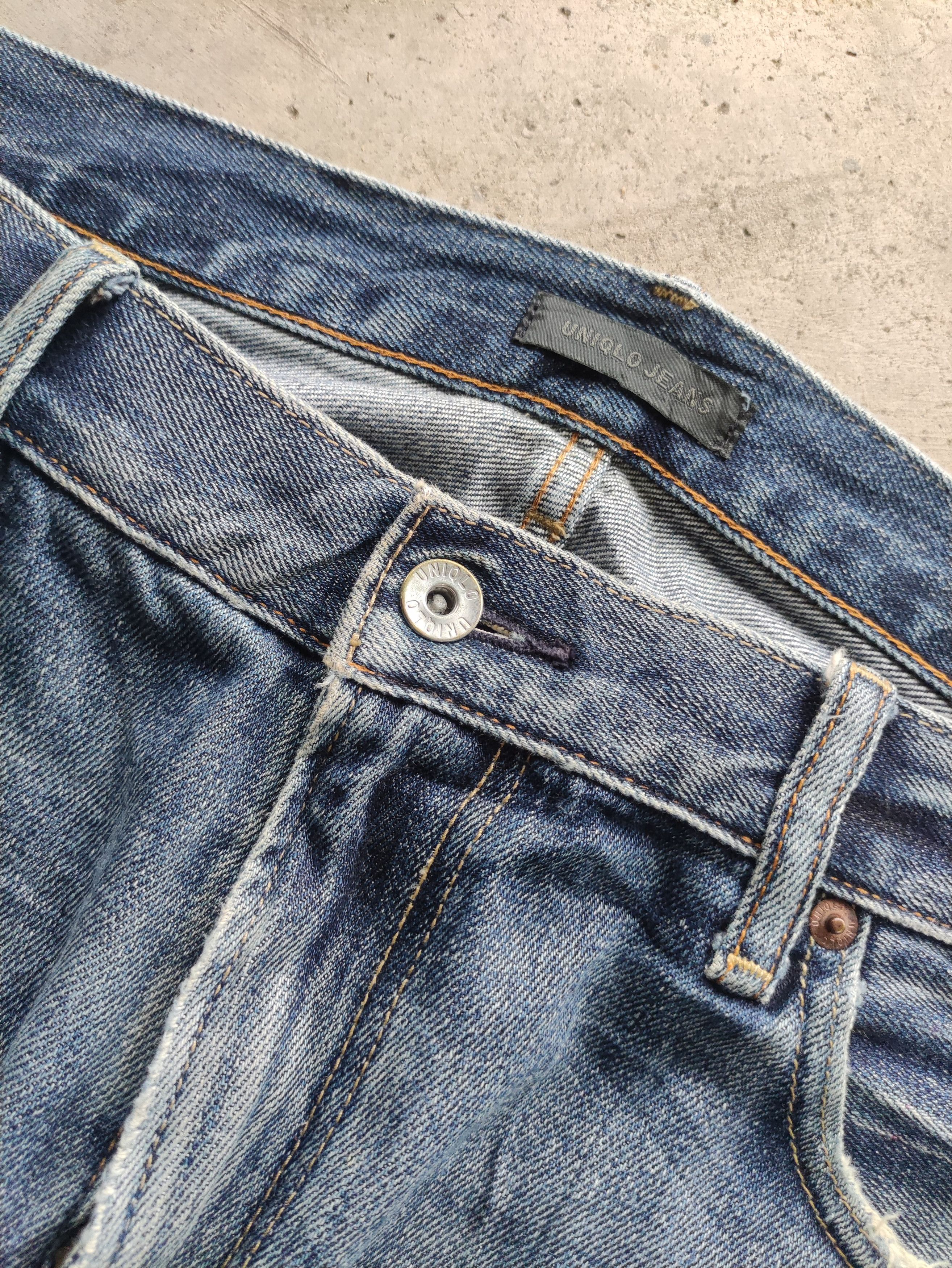 Japanese Brand Vintage Japanese Jean Distressed Faded Denim Waist 38 Size US 38 / EU 54 - 5 Thumbnail