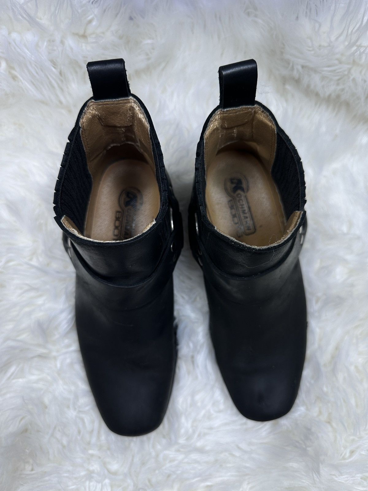 Other Kochmann Spain Design Western Ankle Black Leather Vintage Size US 6 / IT 36 - 3 Thumbnail